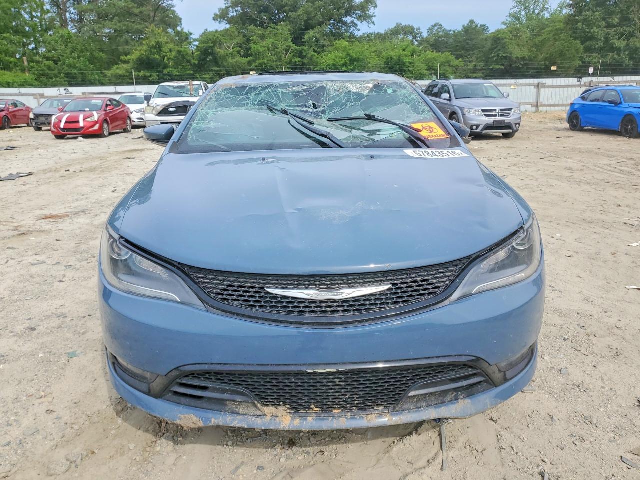 2015 Chrysler 200 S Blue vin: 1C3CCCBB4FN665178