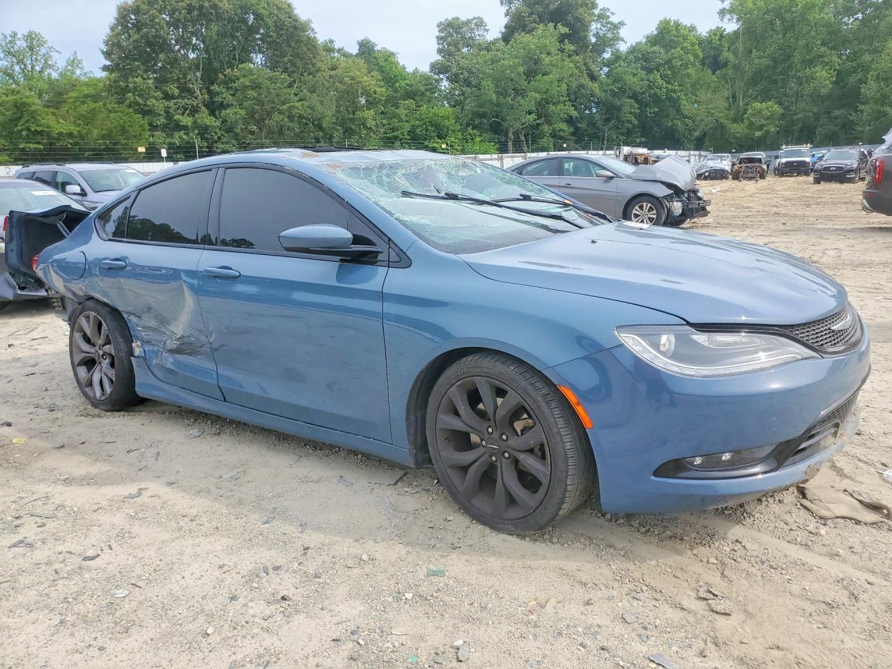 2015 Chrysler 200 S Blue vin: 1C3CCCBB4FN665178
