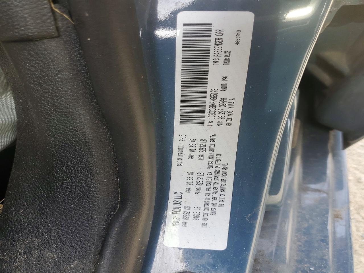 2015 Chrysler 200 S Blue vin: 1C3CCCBB4FN665178