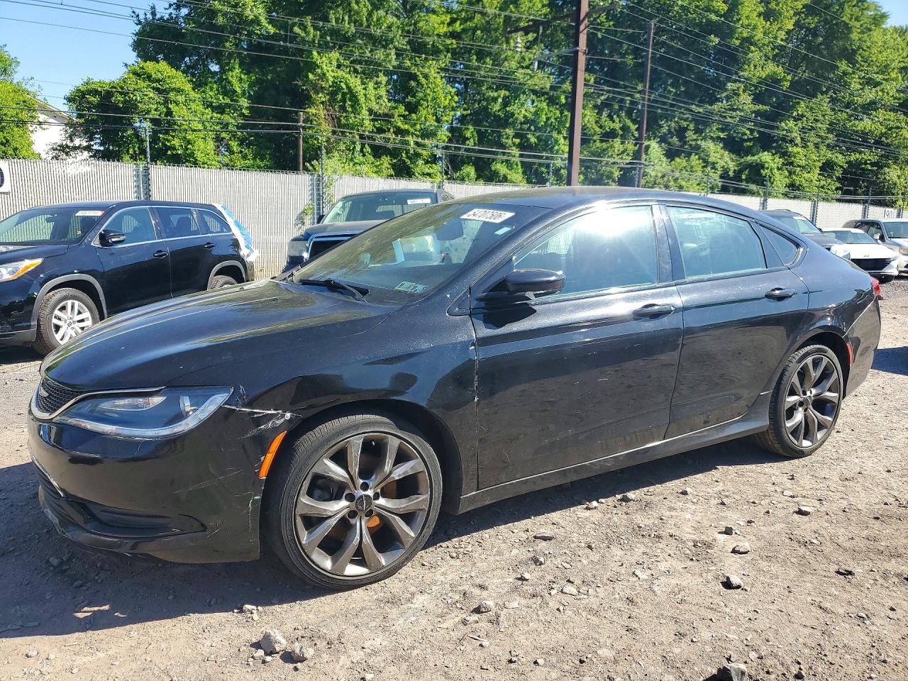 2015 Chrysler 200 S Черный vin: 1C3CCCBB4FN674219