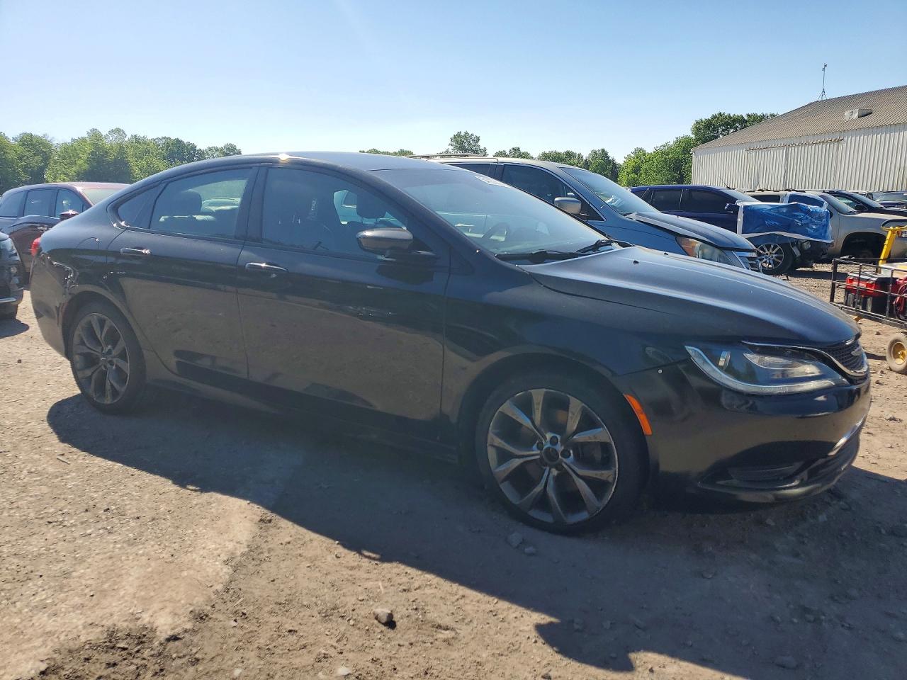 2015 Chrysler 200 S Black vin: 1C3CCCBB4FN674219