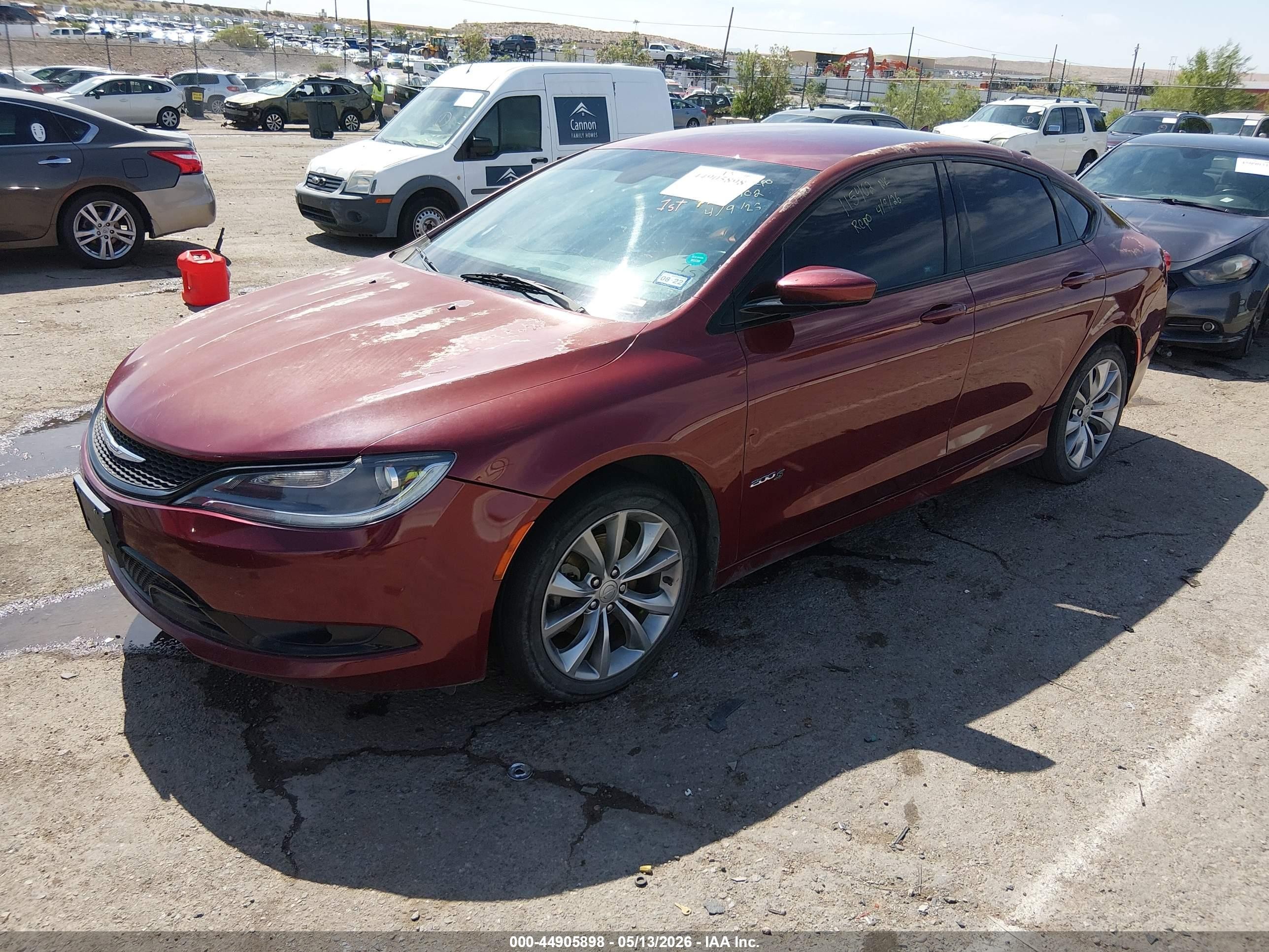 2016 Chrysler 200 S Red vin: 1C3CCCBB4GN115402