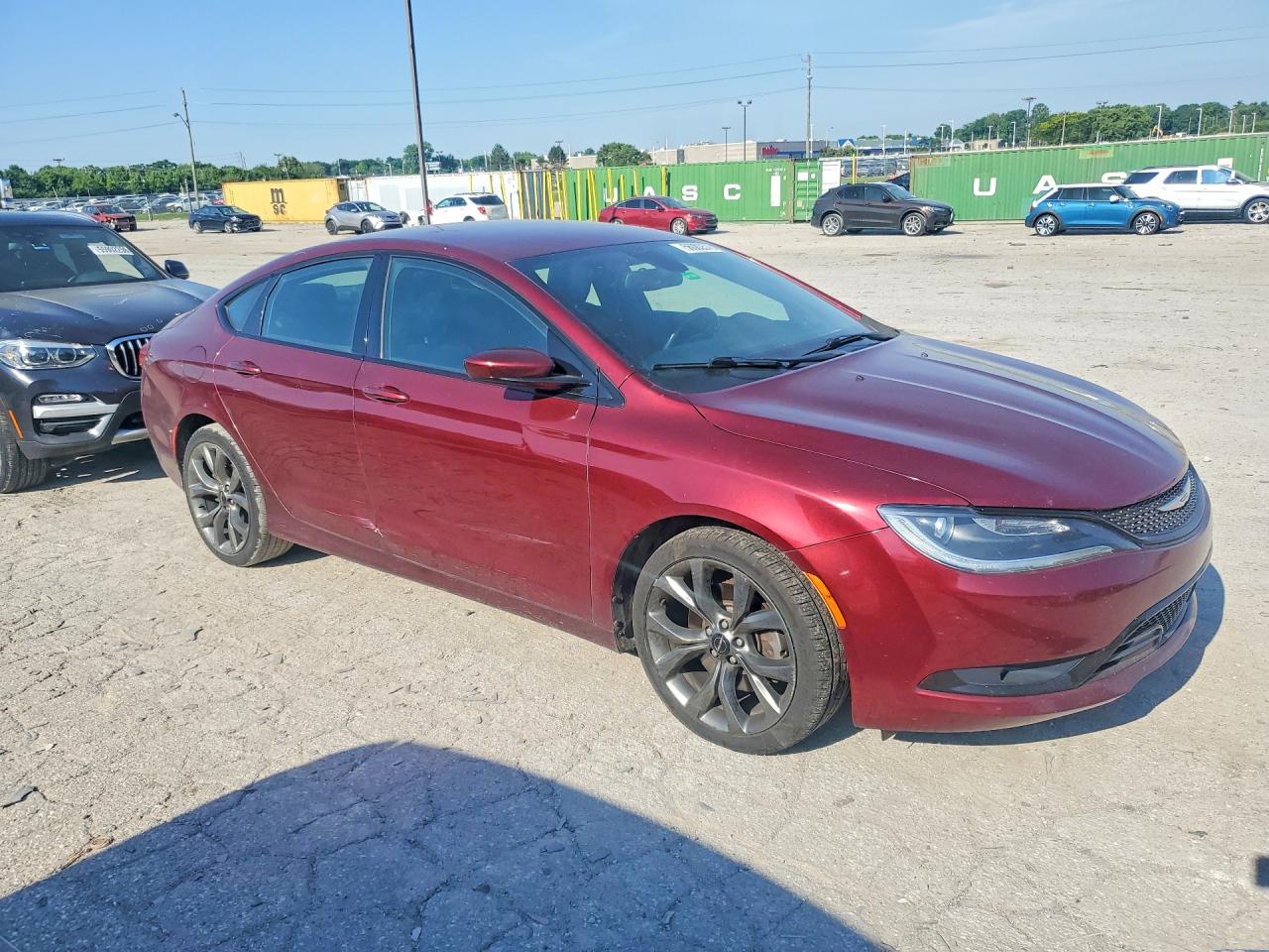 2016 Chrysler 200 S Maroon vin: 1C3CCCBB4GN124150
