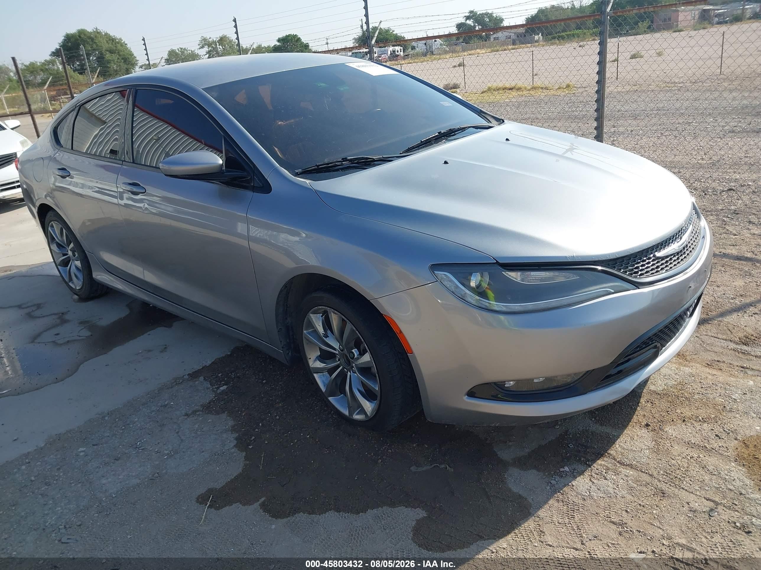 2015 Chrysler 200 S Silver vin: 1C3CCCBB5FN541744