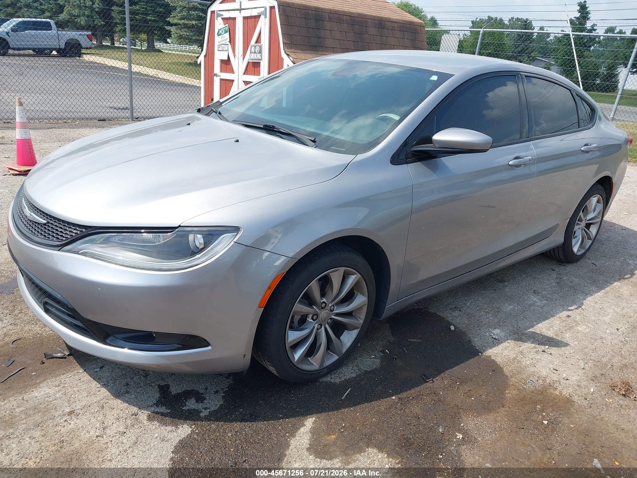 2015 Chrysler 200 S Silver vin: 1C3CCCBB5FN626986