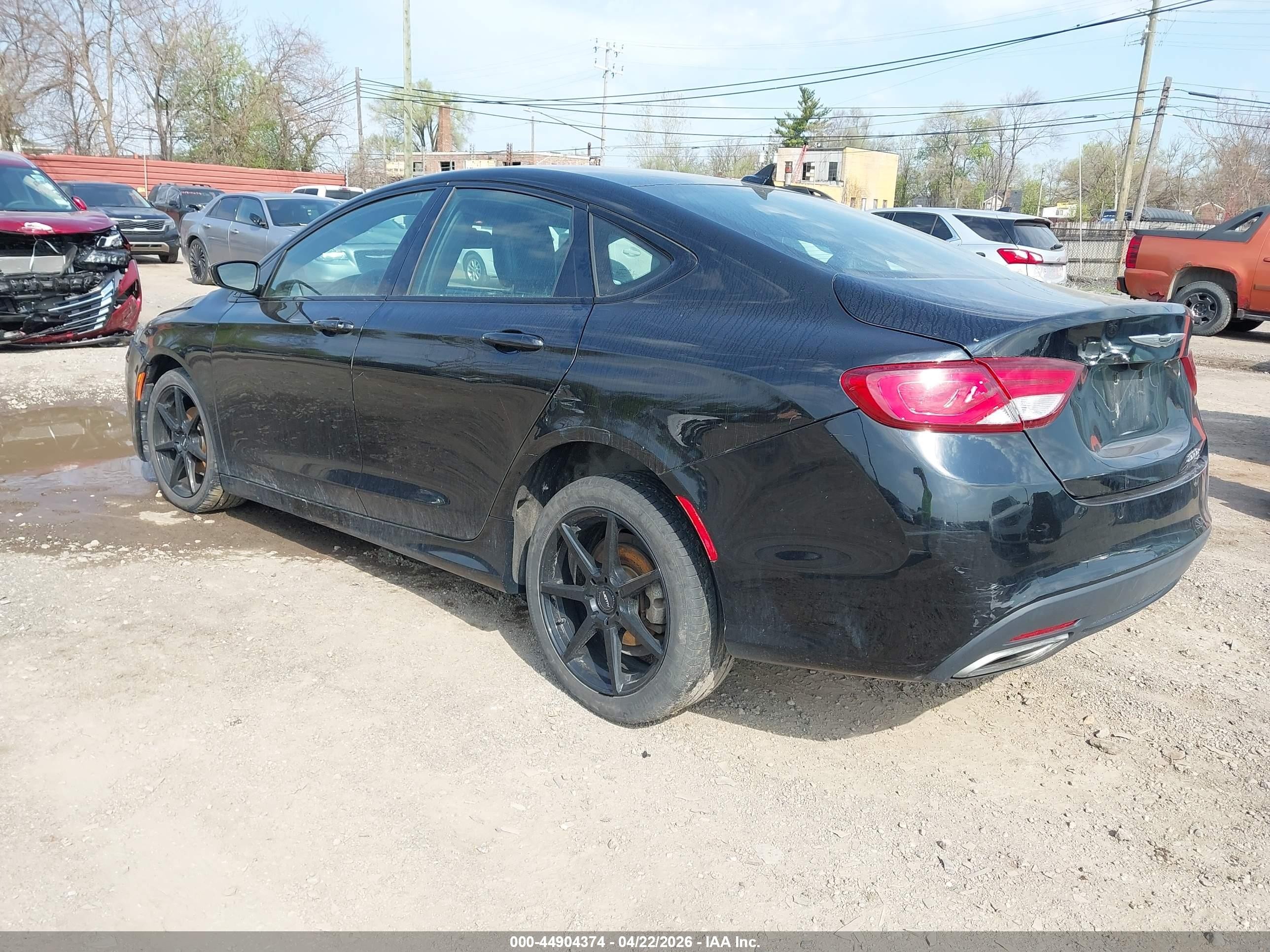 2015 Chrysler 200 S Black vin: 1C3CCCBB5FN752894