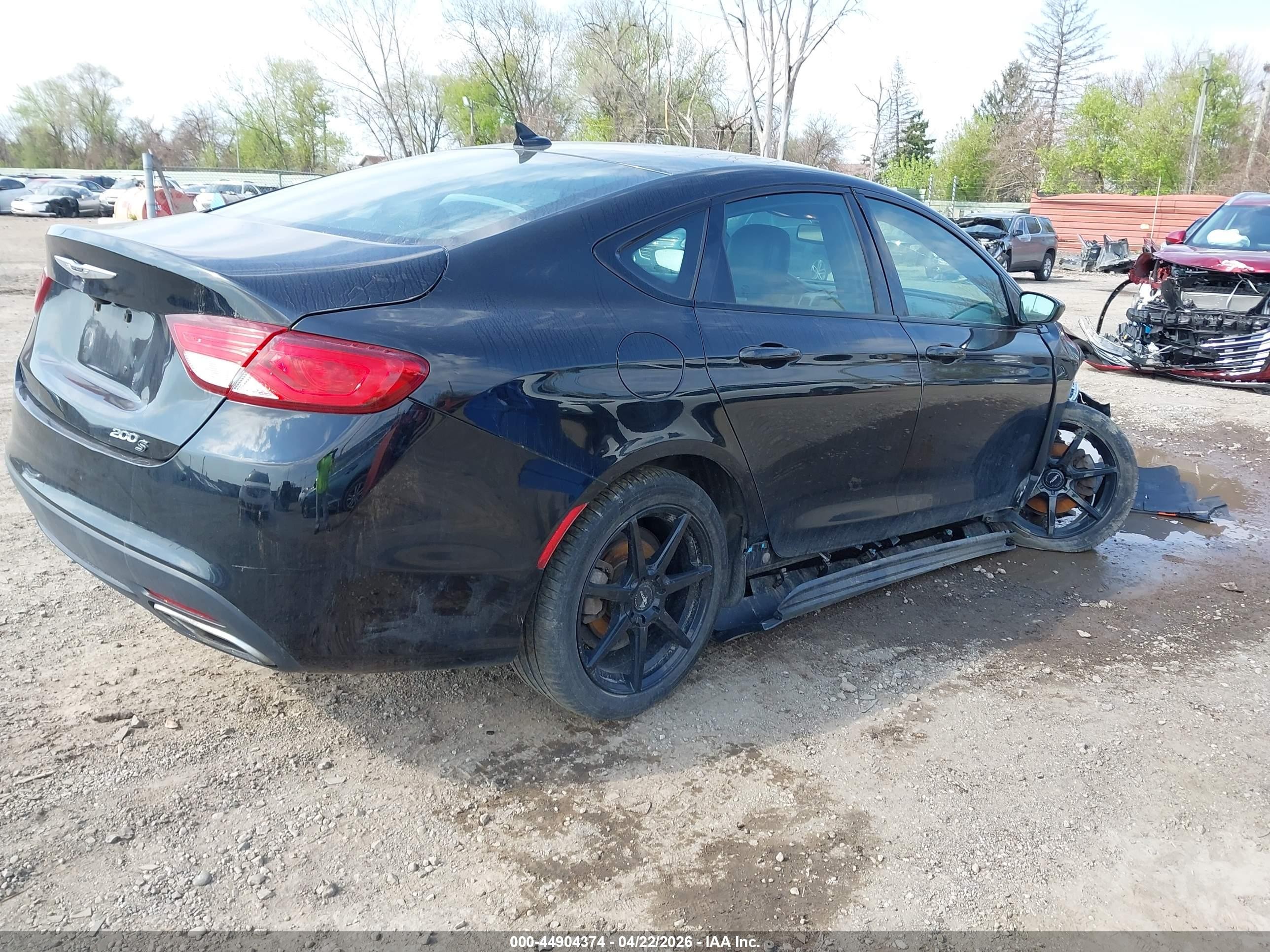 2015 Chrysler 200 S Black vin: 1C3CCCBB5FN752894