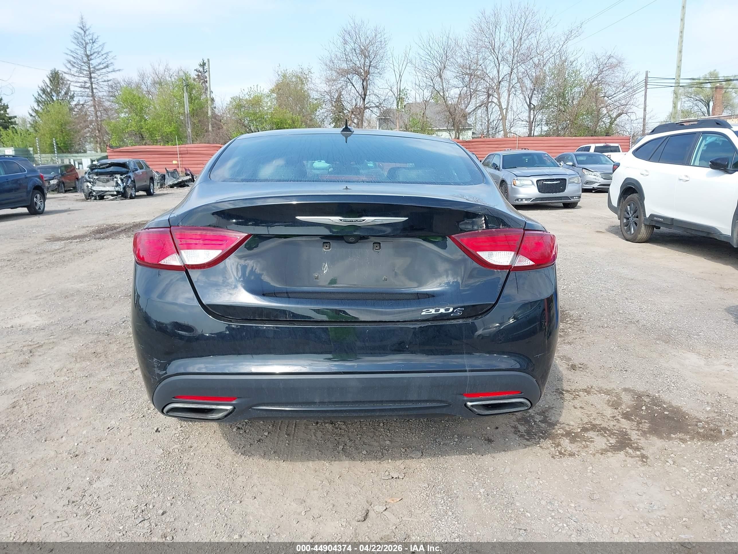 2015 Chrysler 200 S Black vin: 1C3CCCBB5FN752894