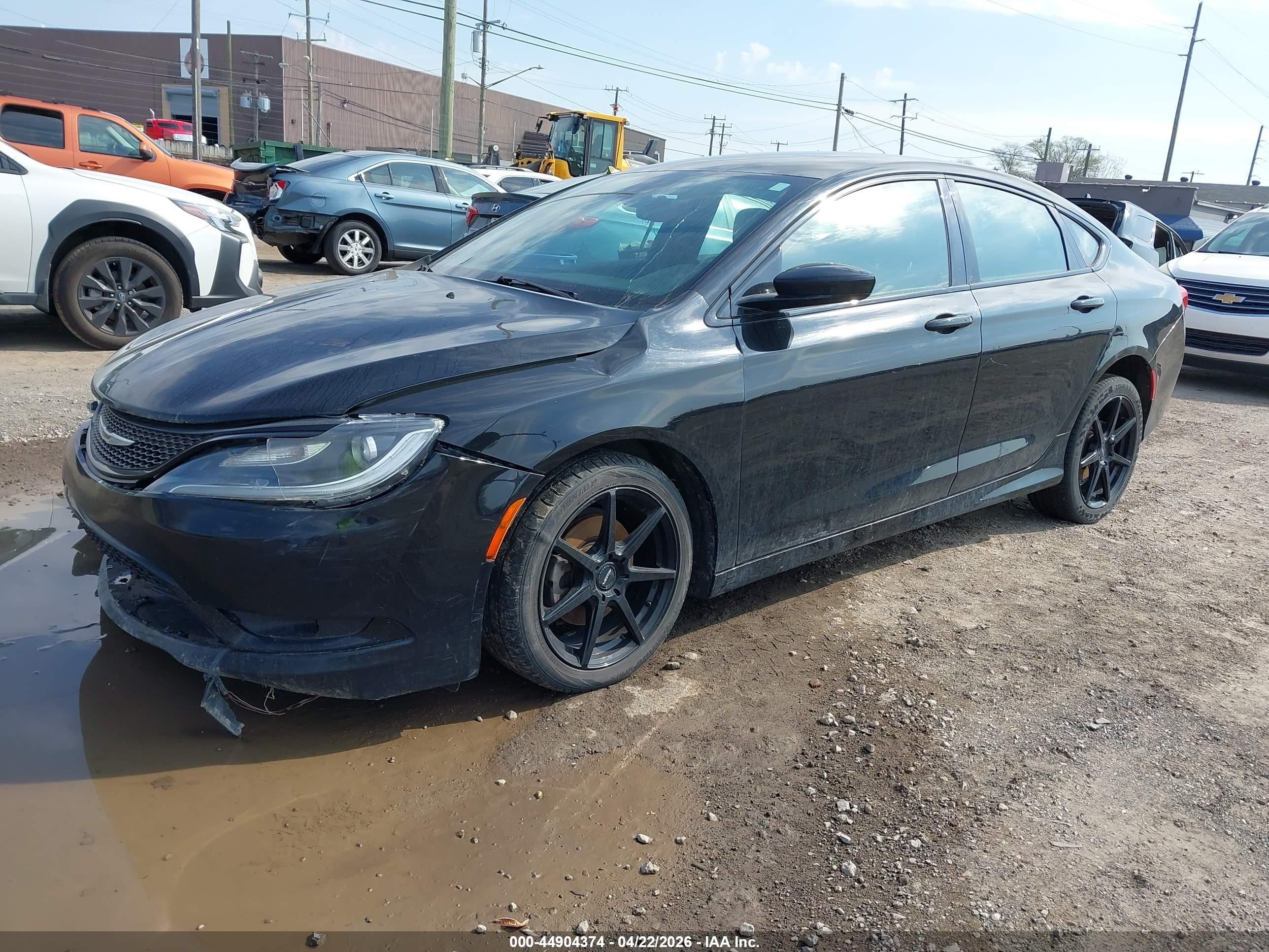 2015 Chrysler 200 S Black vin: 1C3CCCBB5FN752894