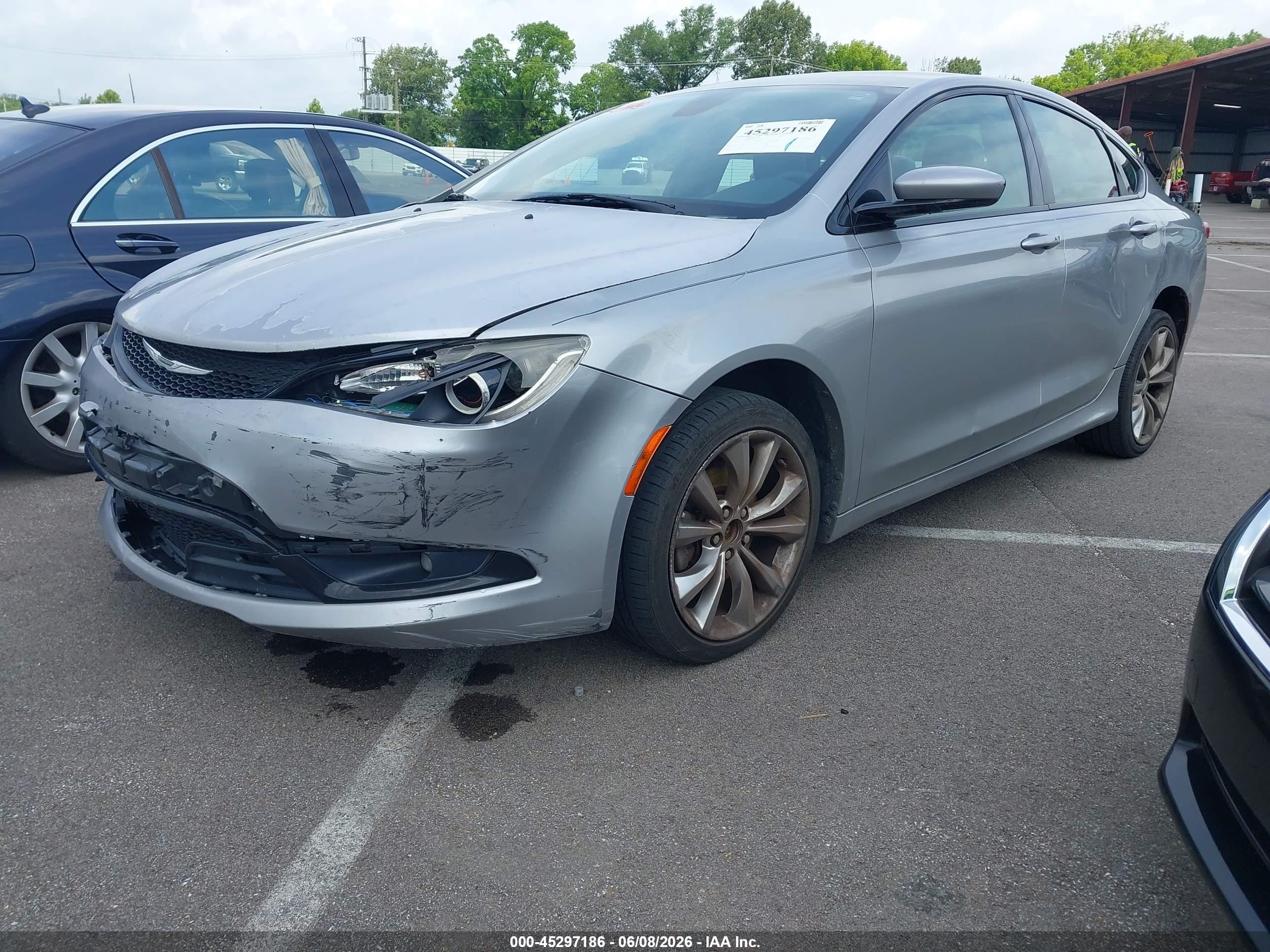 2015 Chrysler 200 S Gray vin: 1C3CCCBB6FN535550