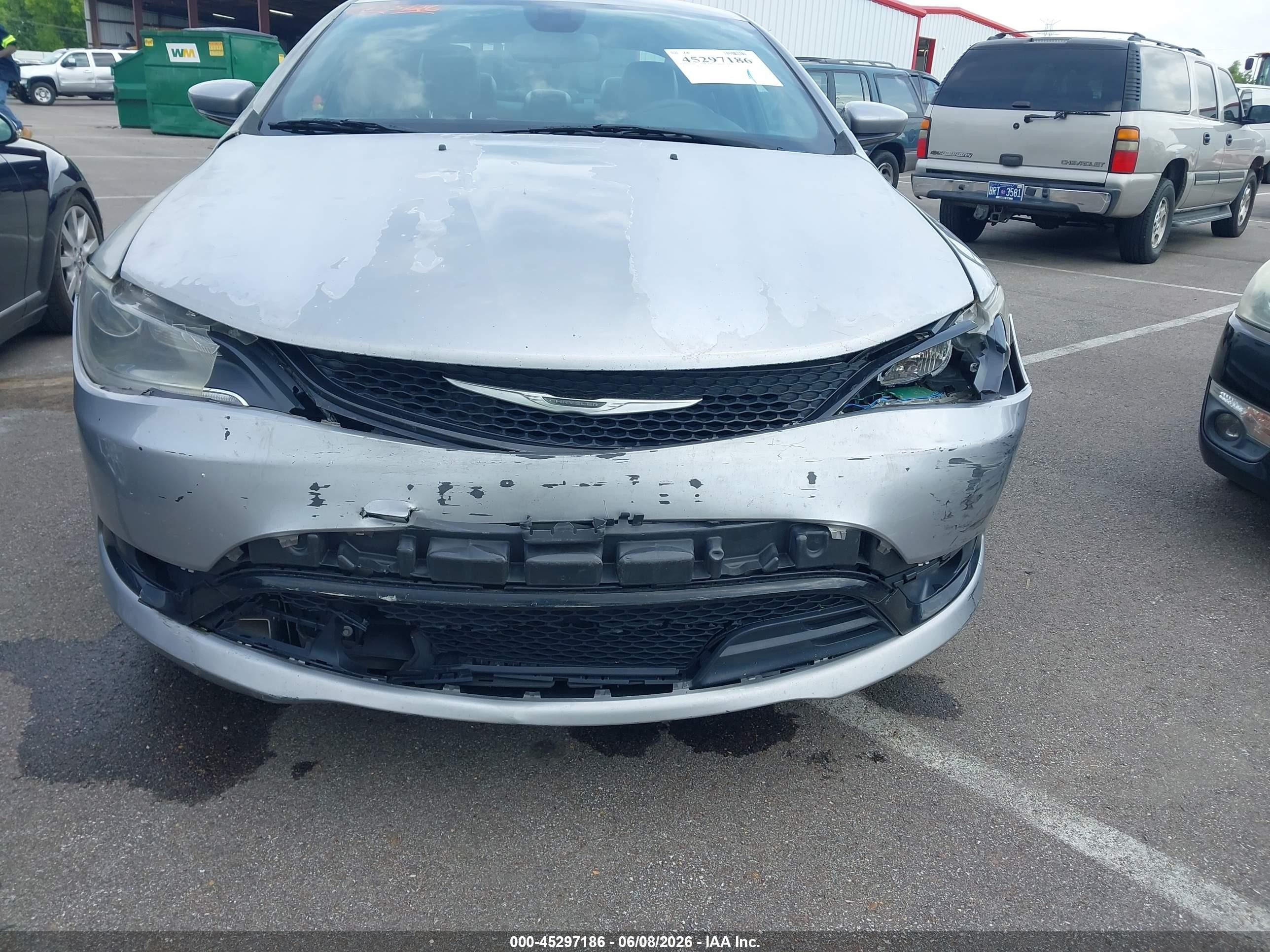 2015 Chrysler 200 S Gray vin: 1C3CCCBB6FN535550