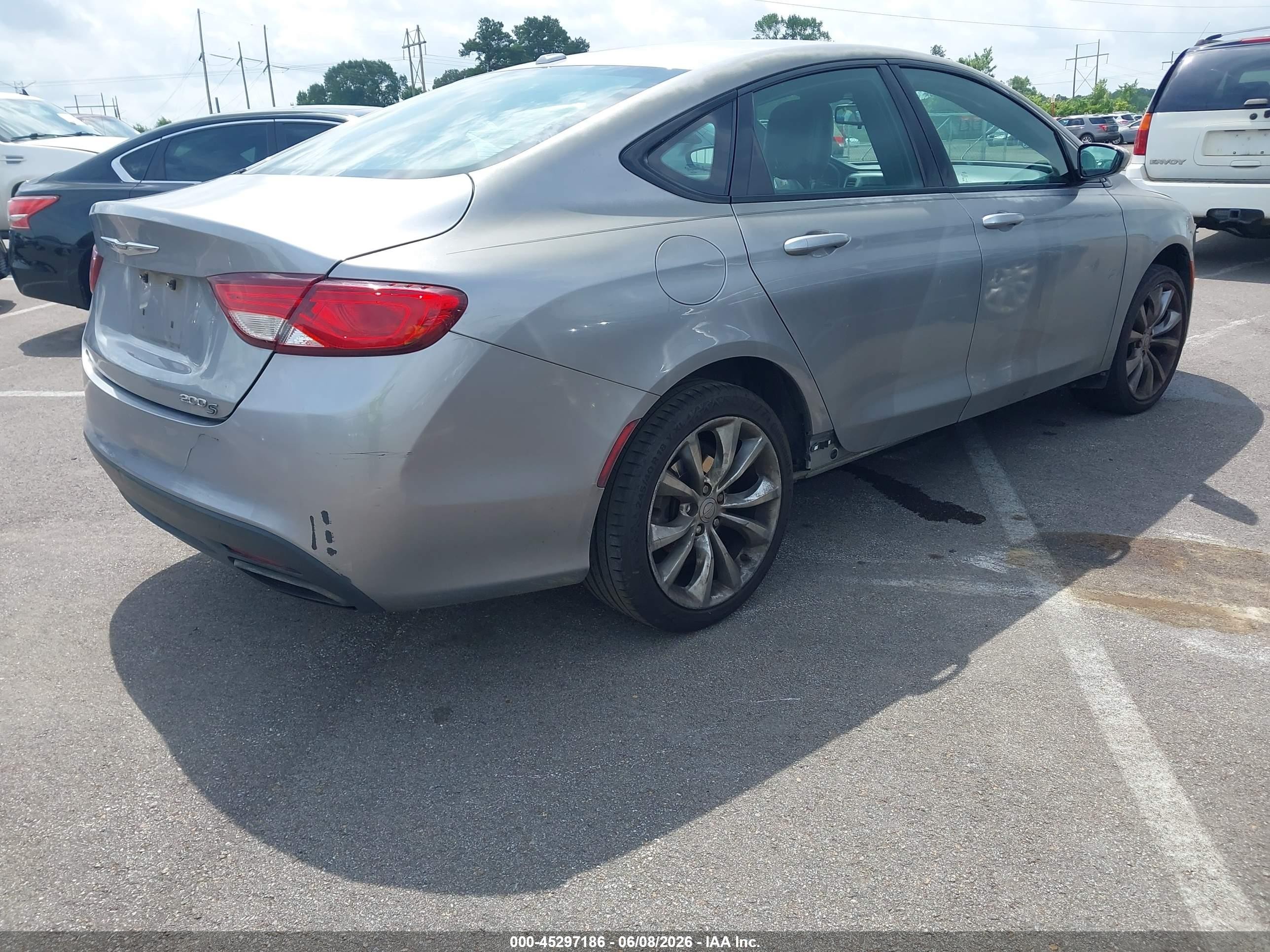 2015 Chrysler 200 S Gray vin: 1C3CCCBB6FN535550