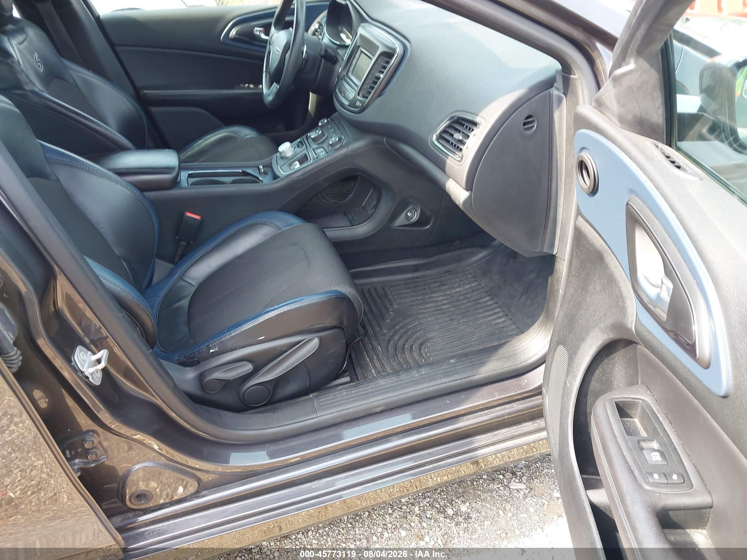 2015 Chrysler 200 S Gray vin: 1C3CCCBB6FN614328