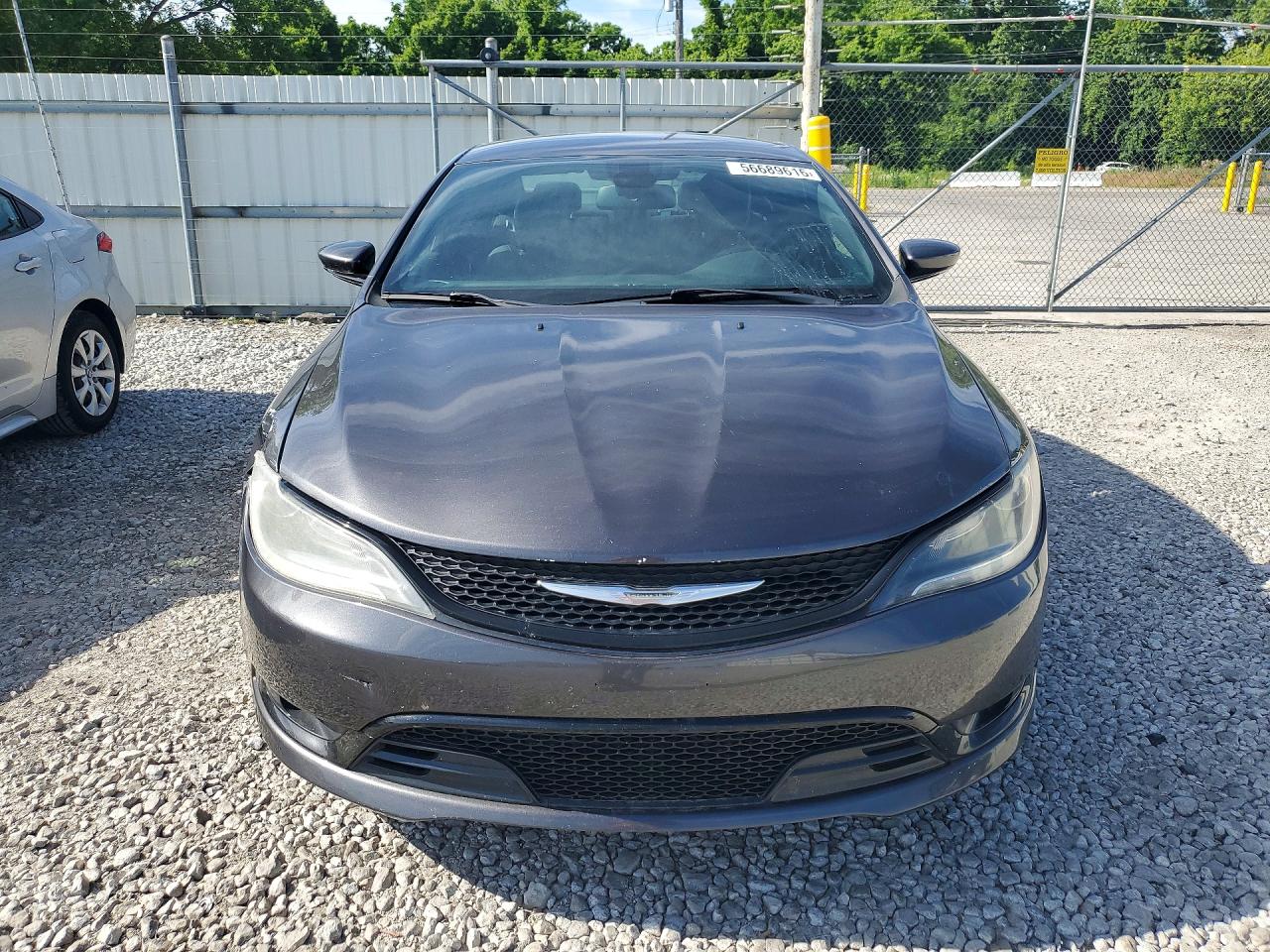 2015 Chrysler 200 S Серый vin: 1C3CCCBB6FN614653