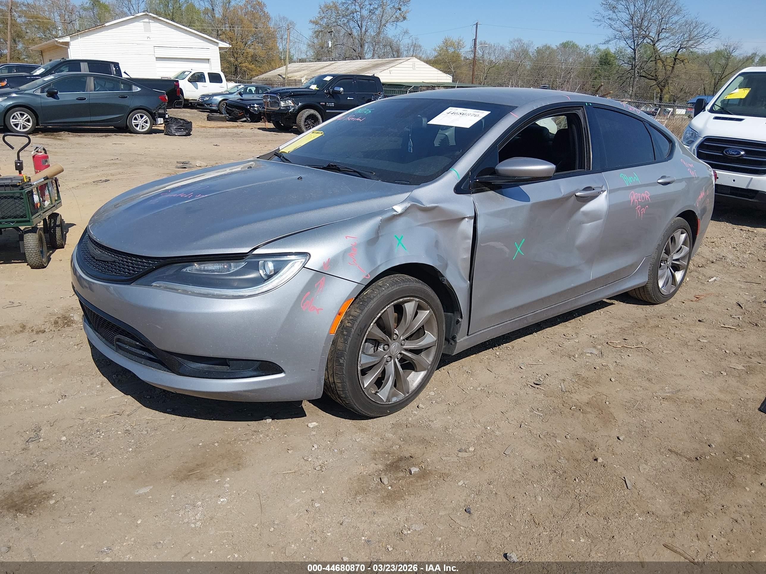 2015 Chrysler 200 S Silver vin: 1C3CCCBB6FN696481