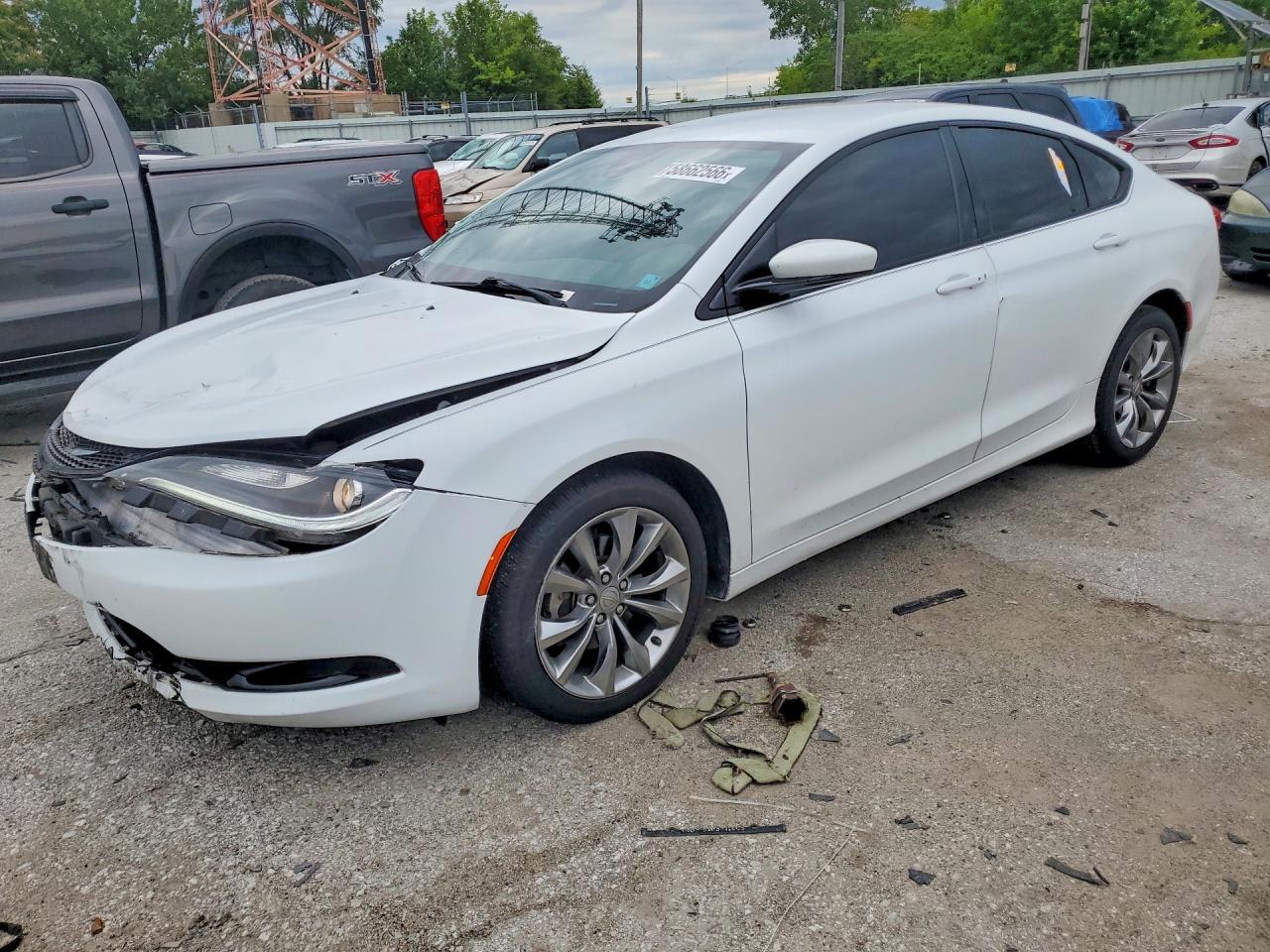 2015 Chrysler 200 S Белый vin: 1C3CCCBB7FN547089