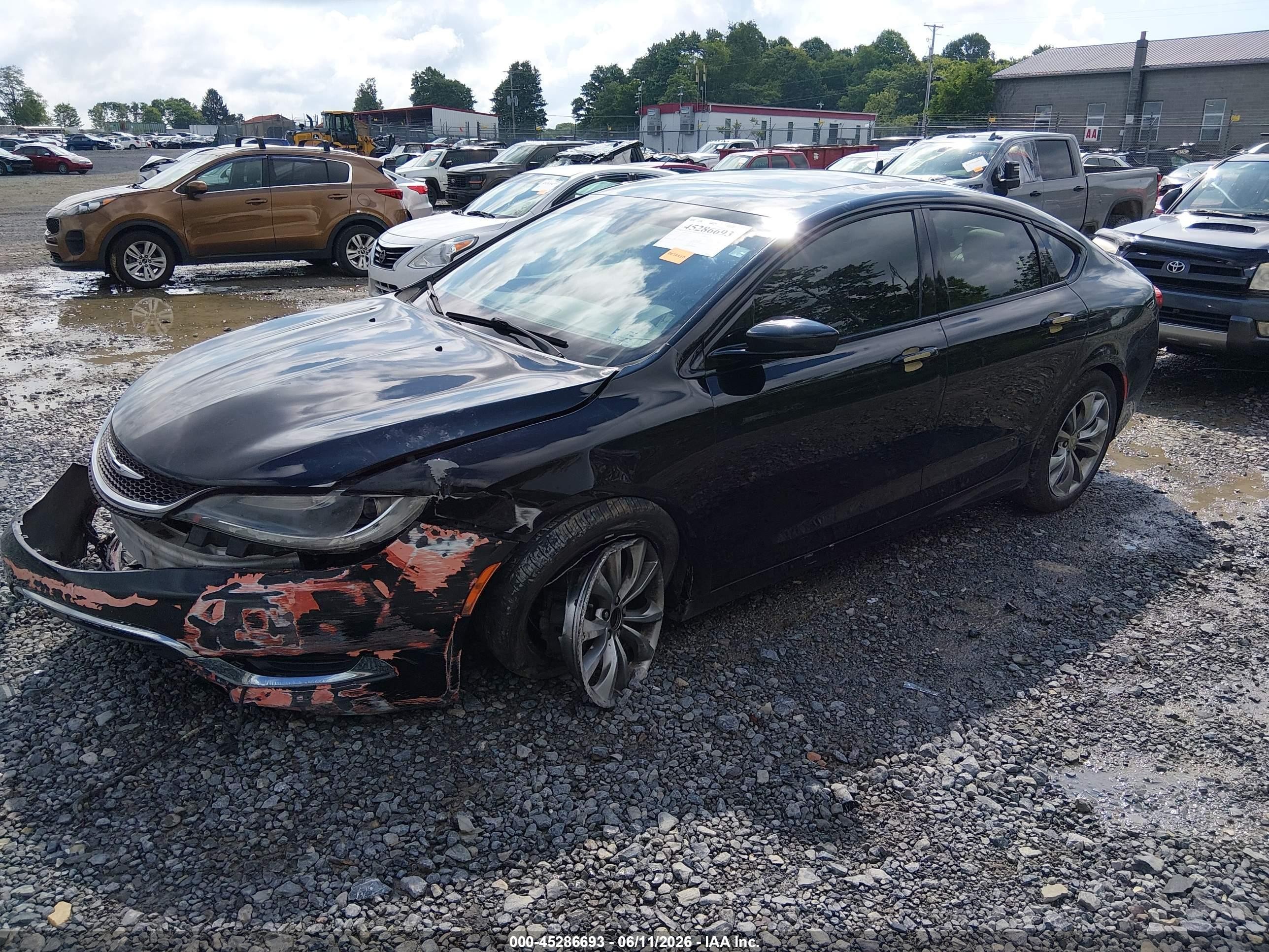 2015 Chrysler 200 S Black vin: 1C3CCCBB7FN550400