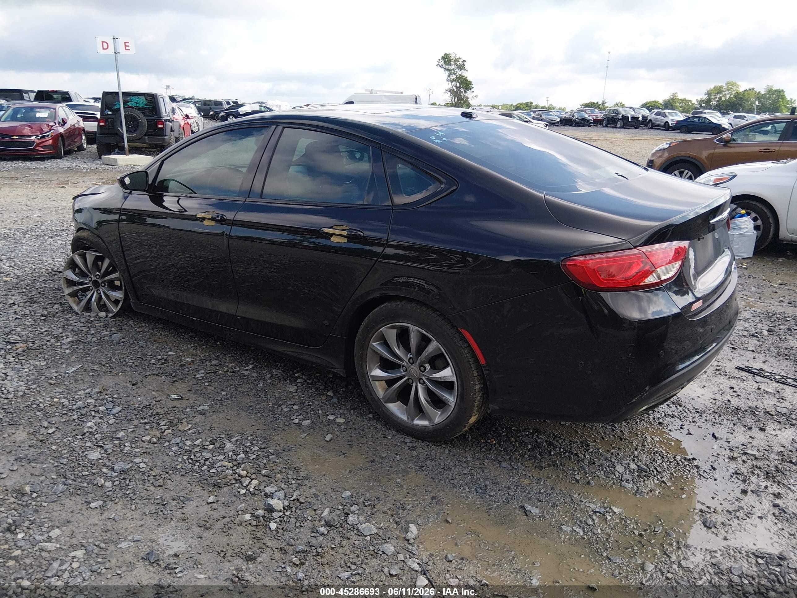 2015 Chrysler 200 S Black vin: 1C3CCCBB7FN550400
