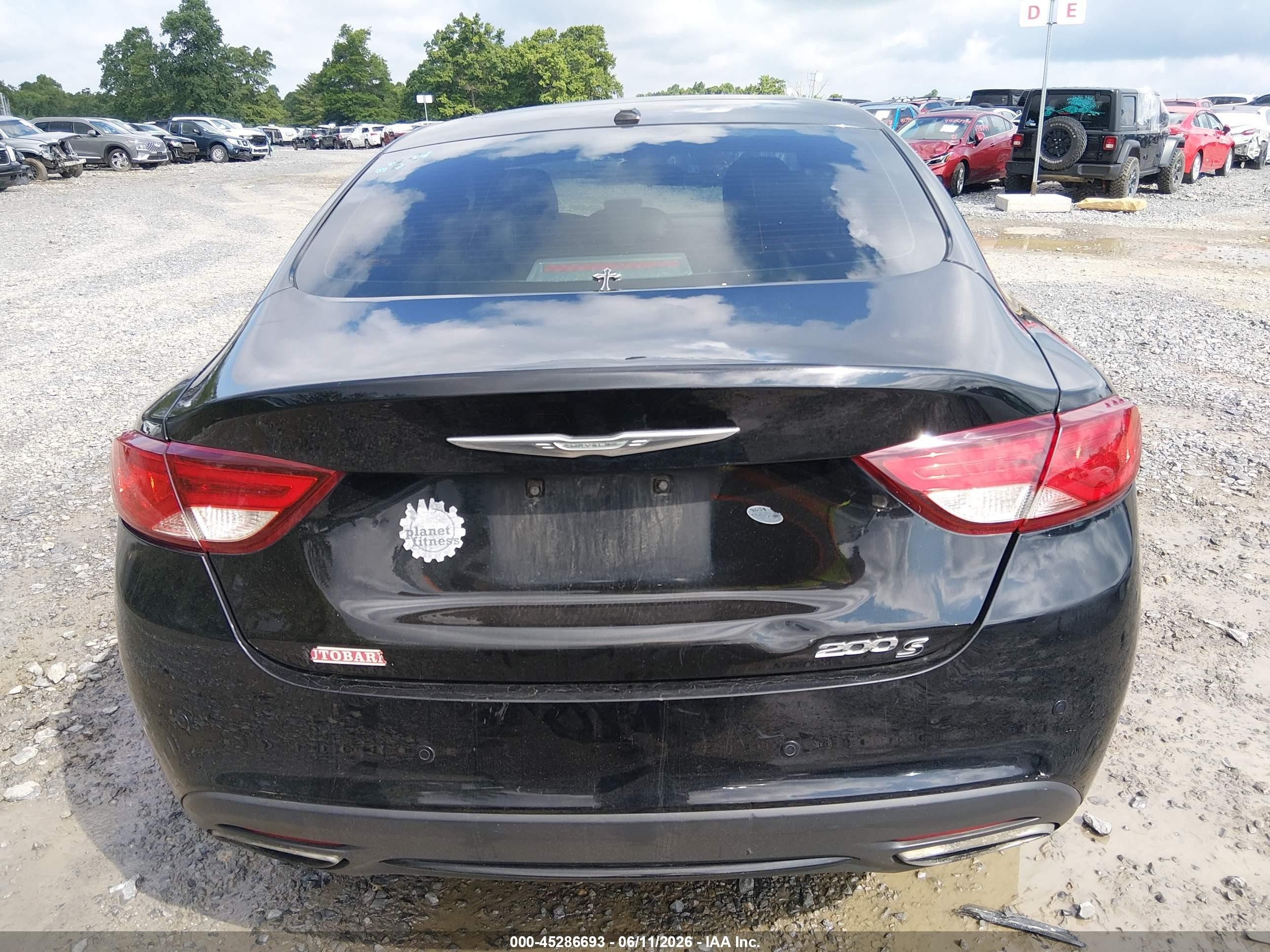 2015 Chrysler 200 S Black vin: 1C3CCCBB7FN550400