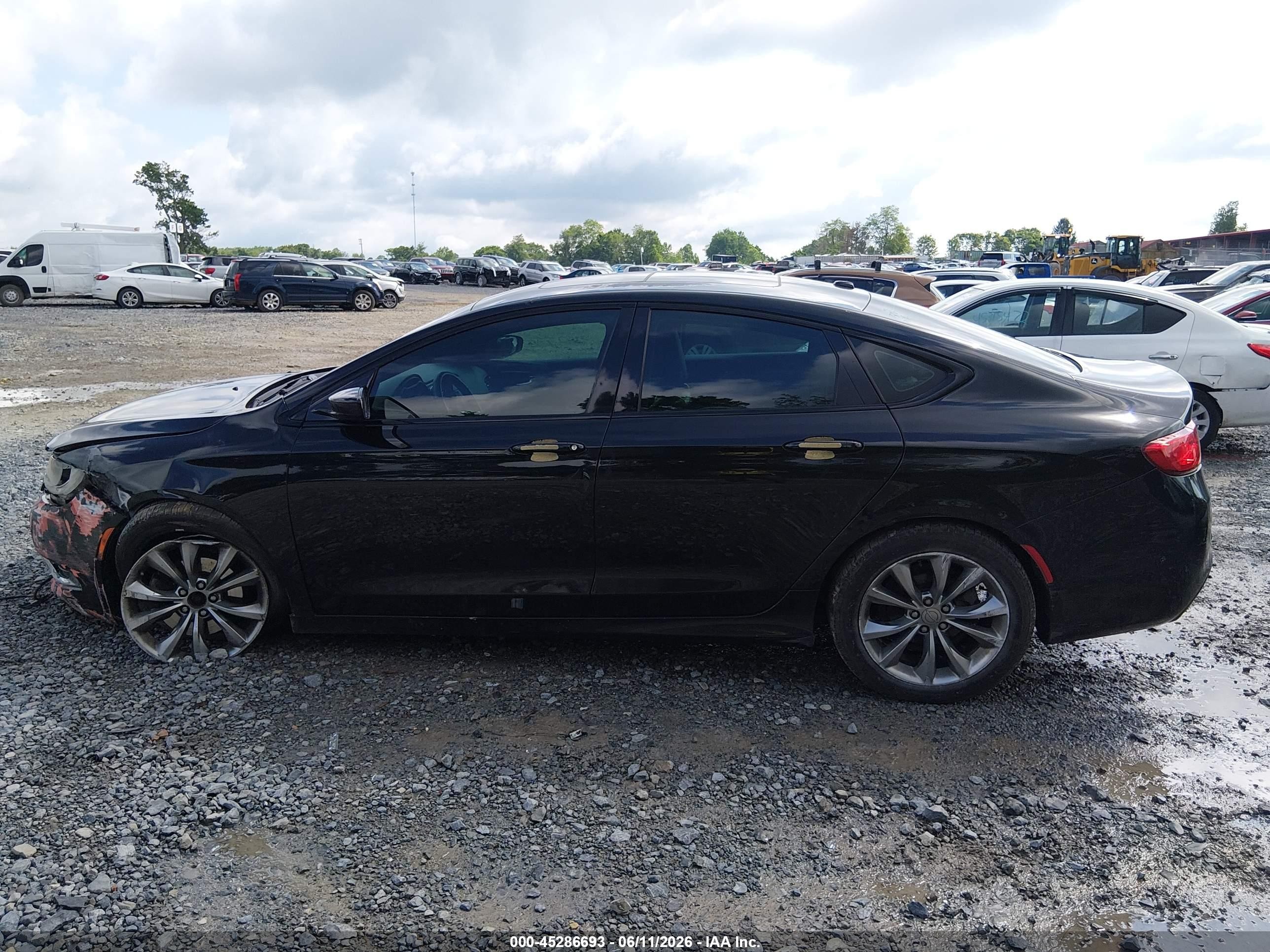 2015 Chrysler 200 S Black vin: 1C3CCCBB7FN550400