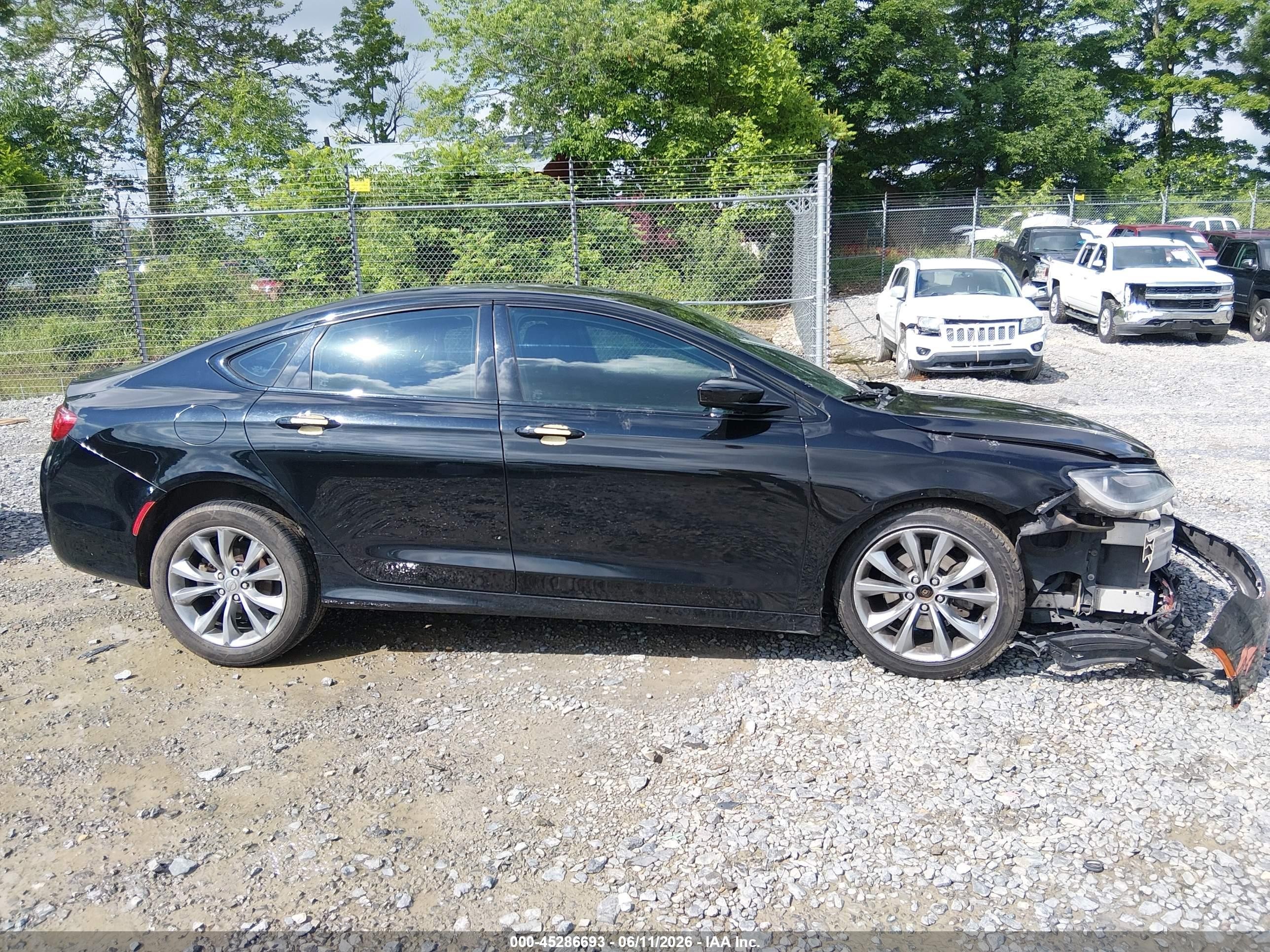 2015 Chrysler 200 S Black vin: 1C3CCCBB7FN550400