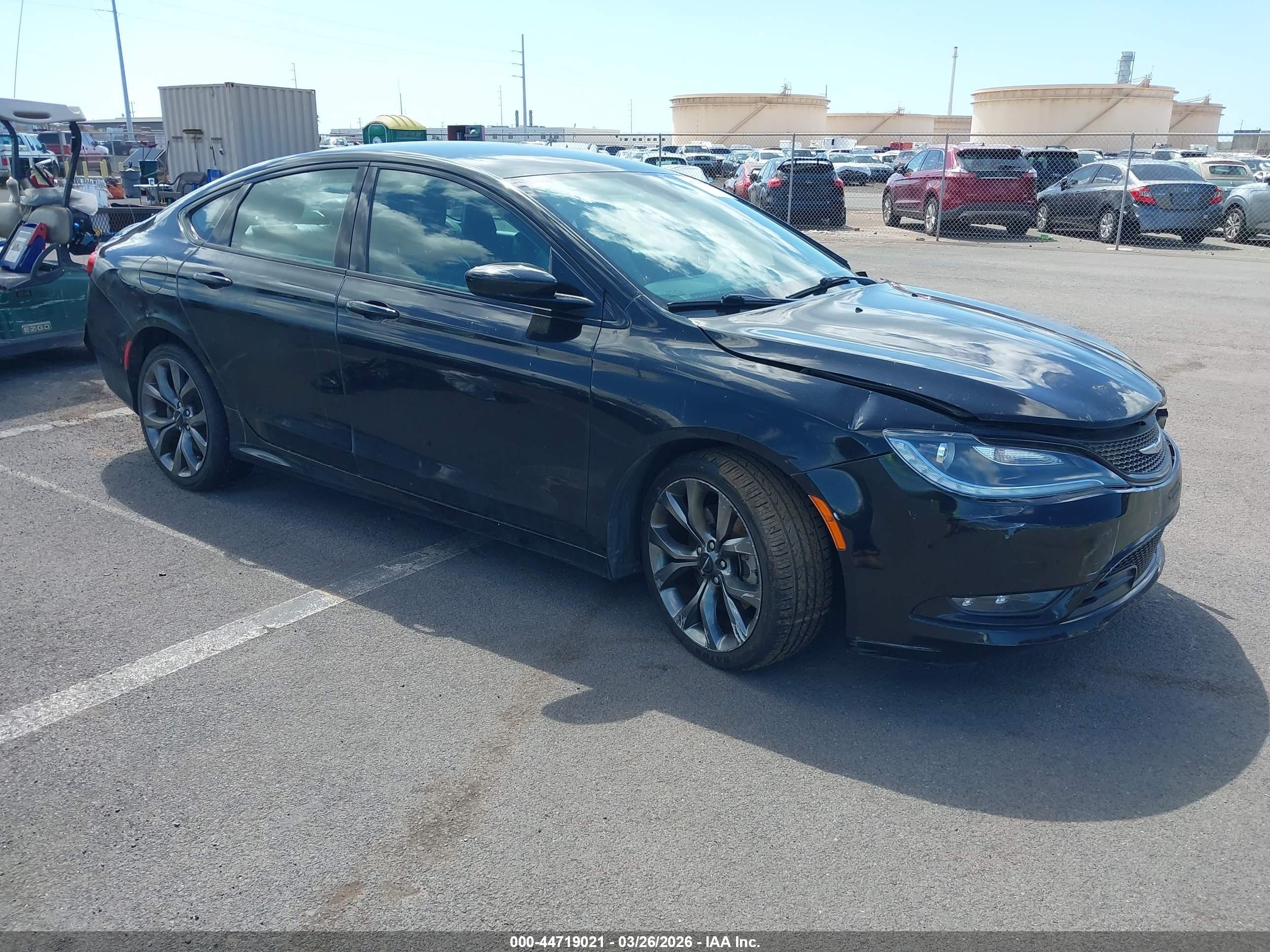 2015 Chrysler 200 S Black vin: 1C3CCCBB7FN558139