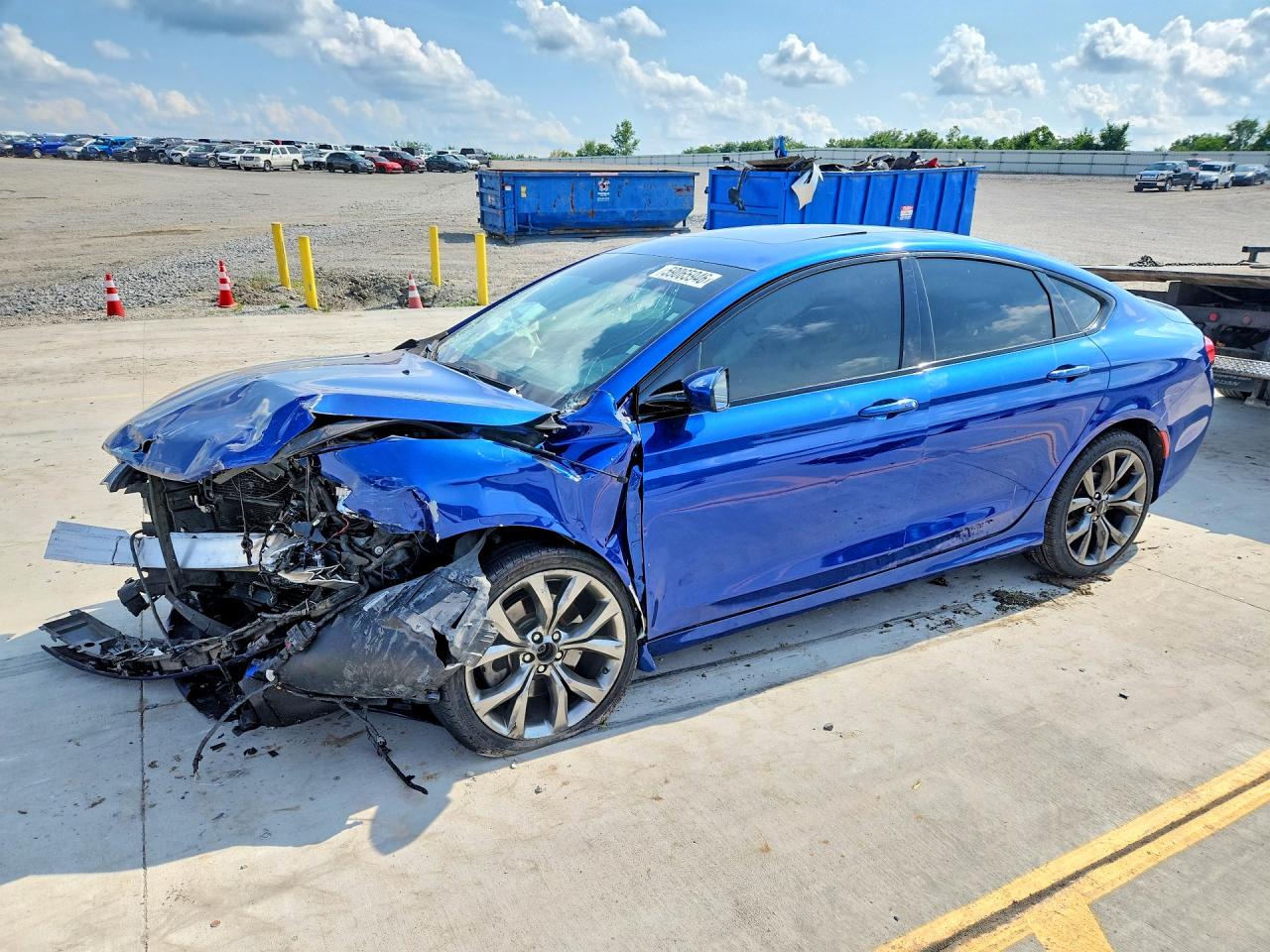 2015 Chrysler 200 S Blue vin: 1C3CCCBB7FN715572
