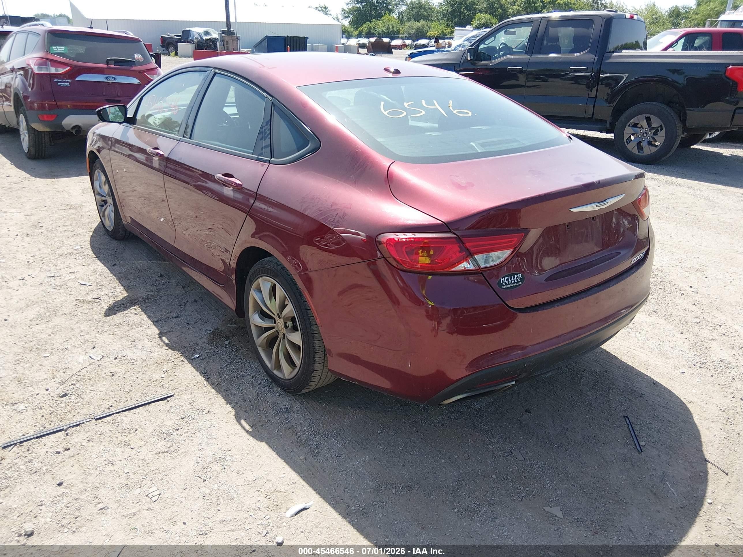 2015 Chrysler 200 S Red vin: 1C3CCCBB7FN749155