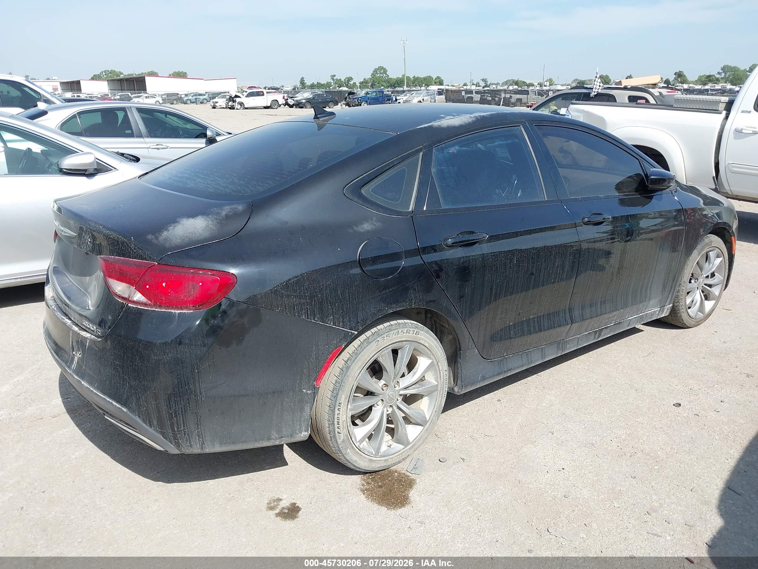 2016 Chrysler 200 S Black vin: 1C3CCCBB7GN139385