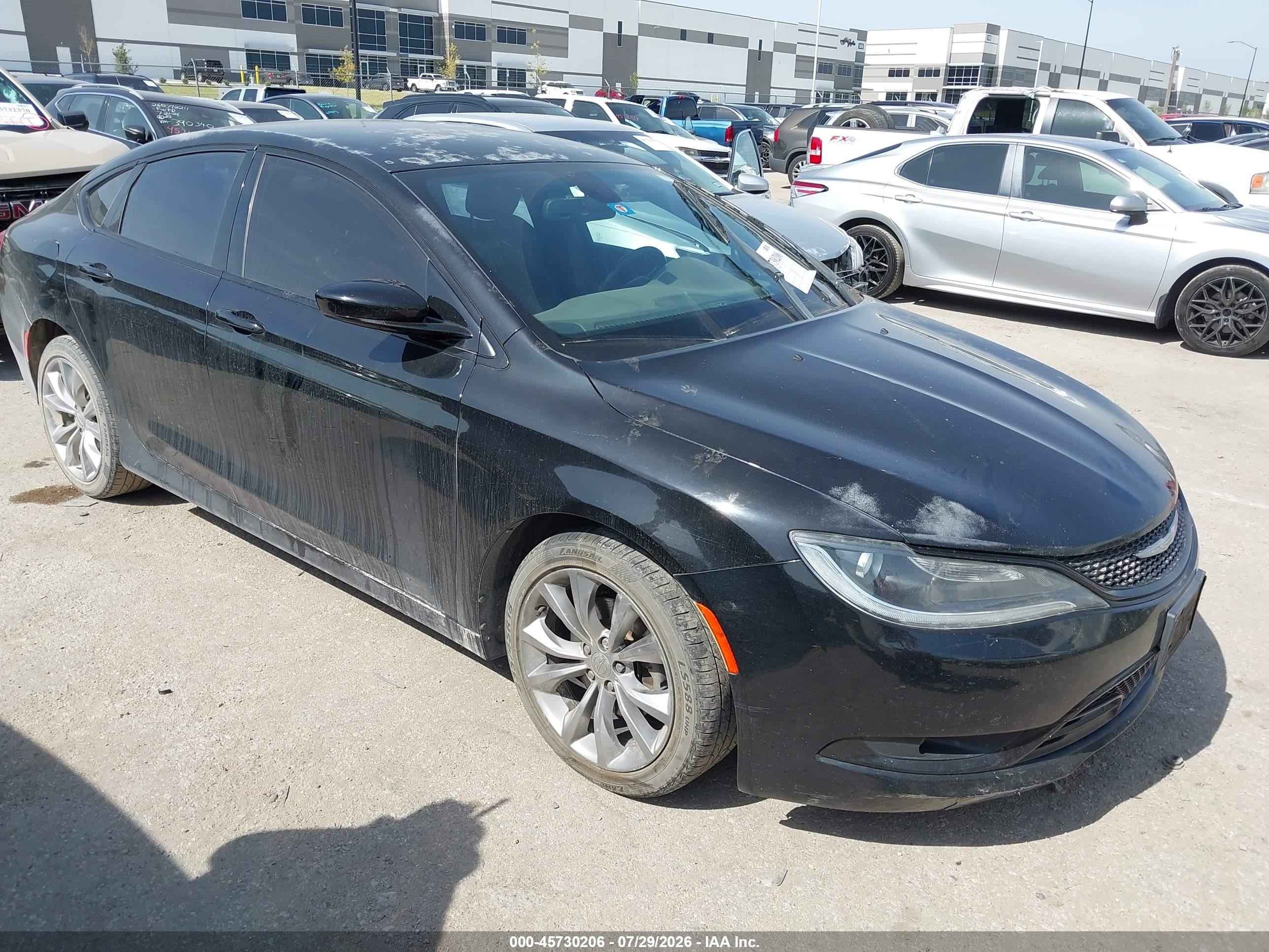 2016 Chrysler 200 S Black vin: 1C3CCCBB7GN139385