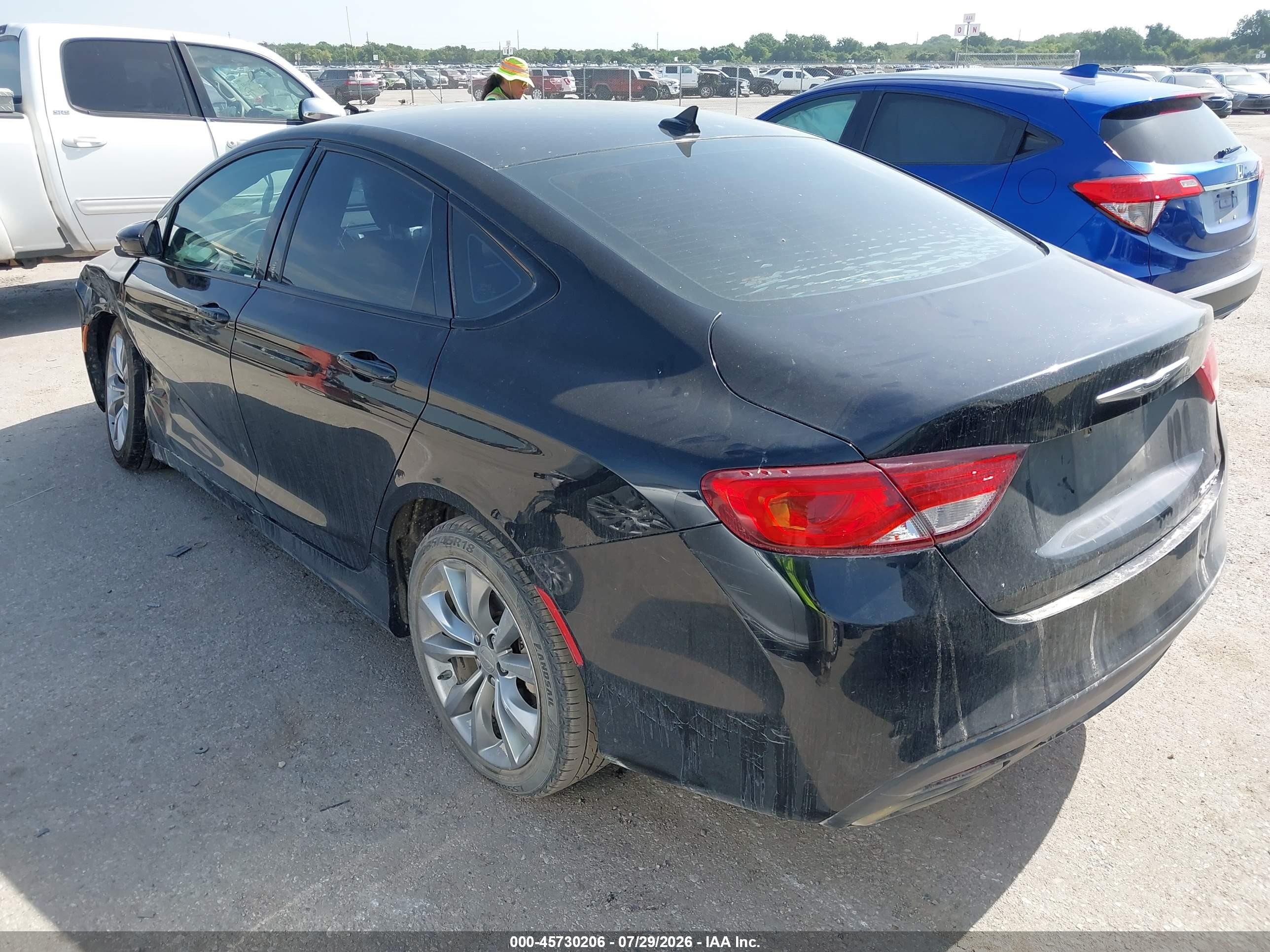 2016 Chrysler 200 S Black vin: 1C3CCCBB7GN139385