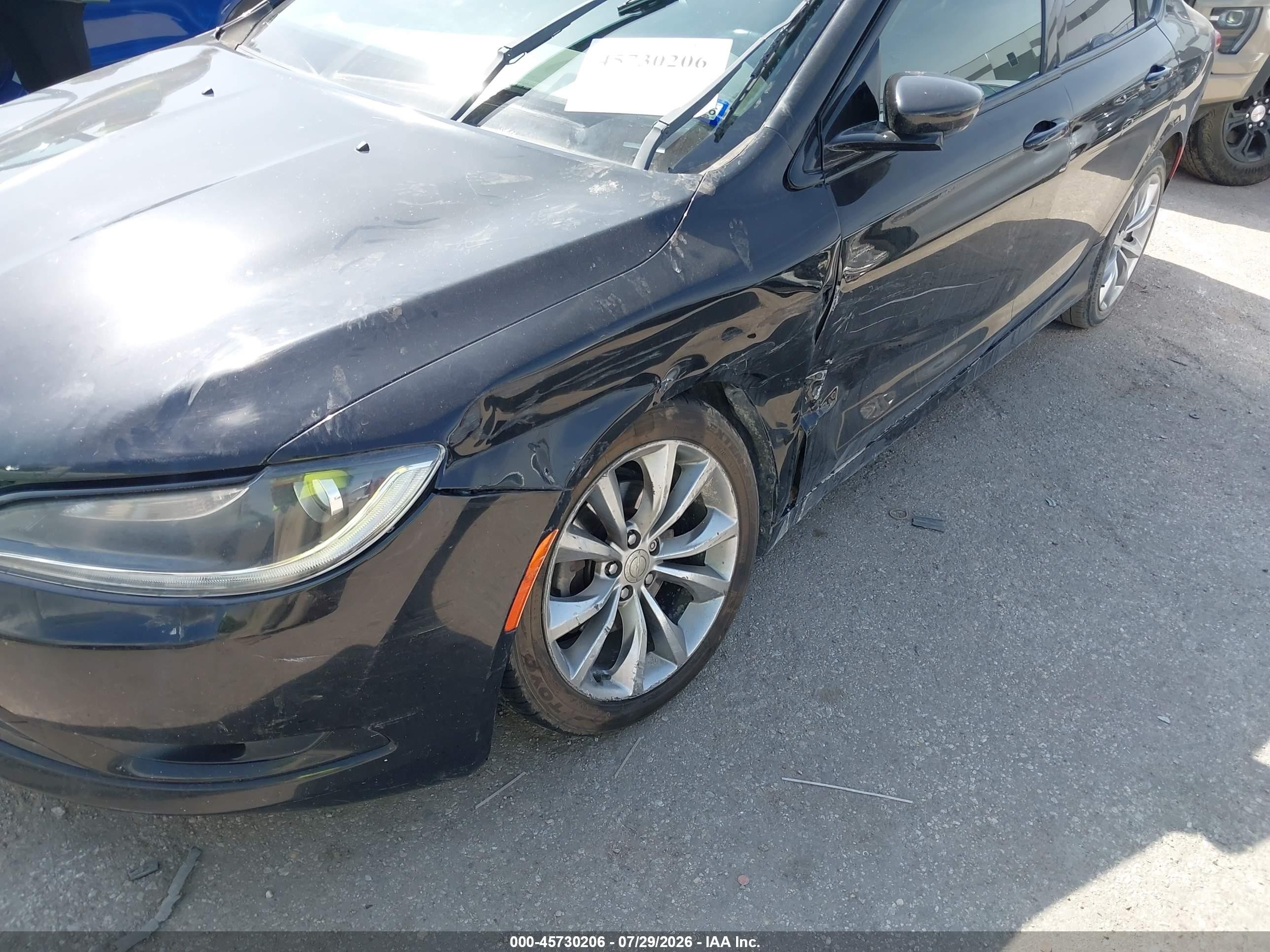 2016 Chrysler 200 S Black vin: 1C3CCCBB7GN139385