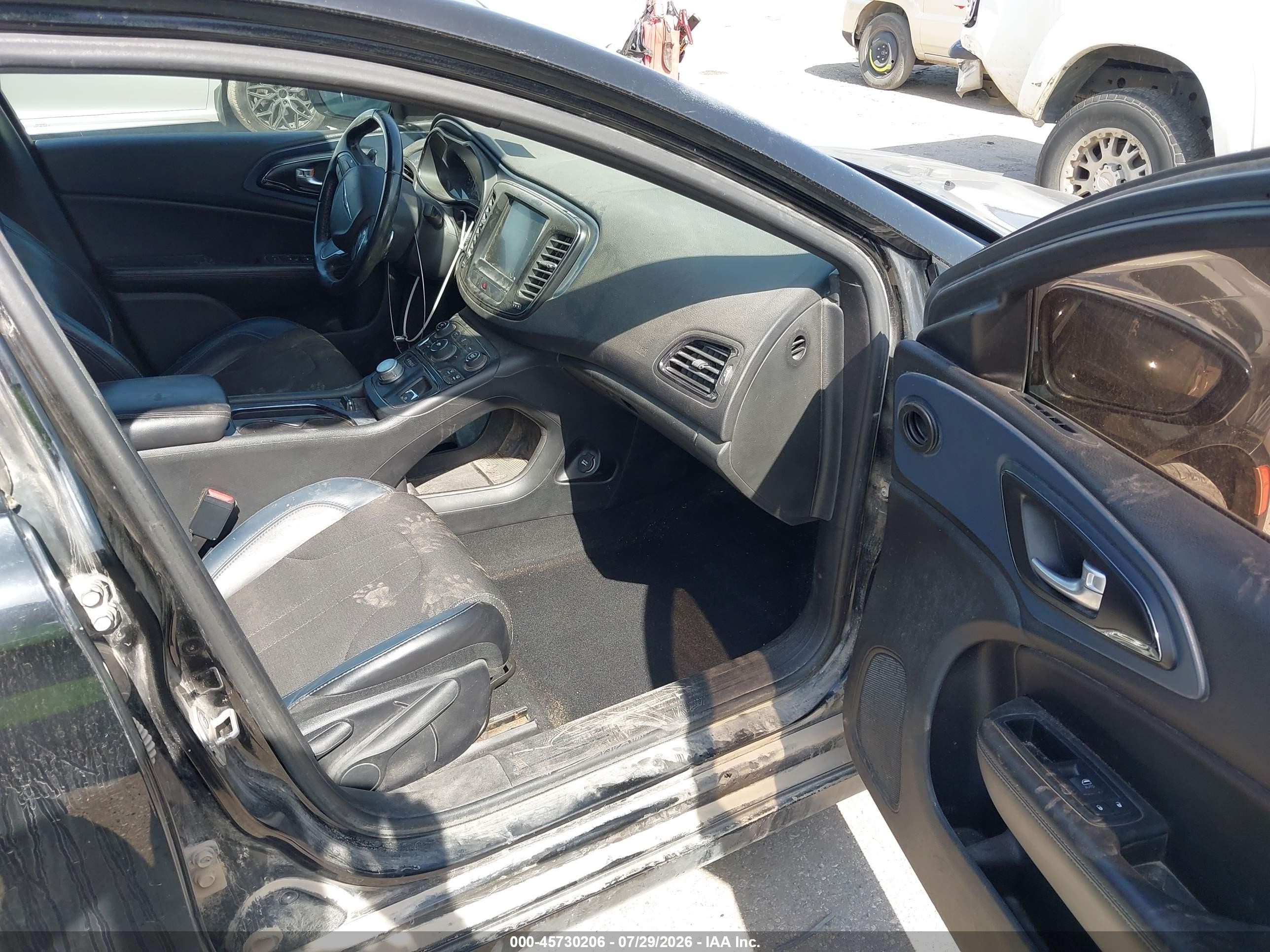 2016 Chrysler 200 S Black vin: 1C3CCCBB7GN139385