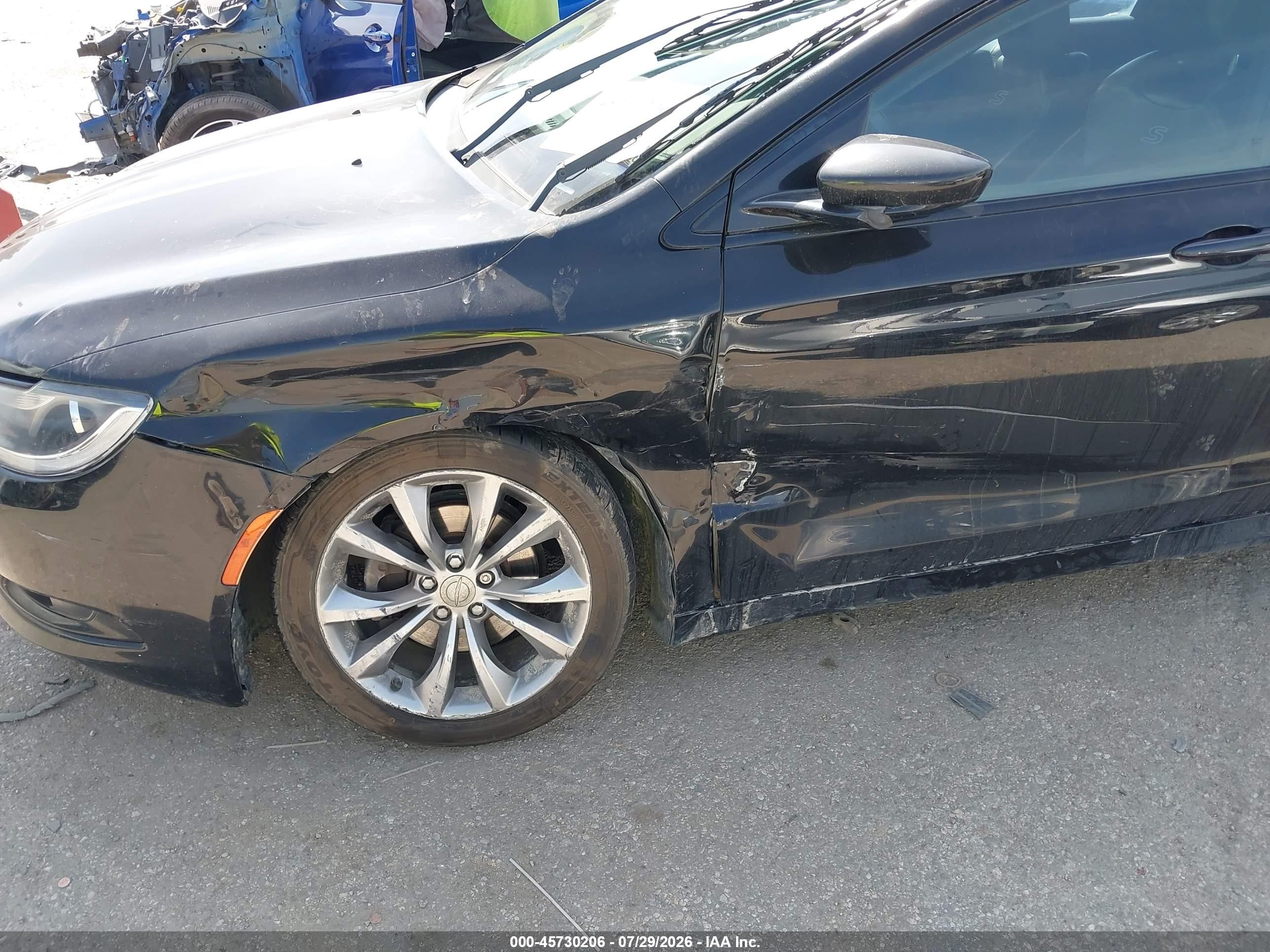 2016 Chrysler 200 S Black vin: 1C3CCCBB7GN139385