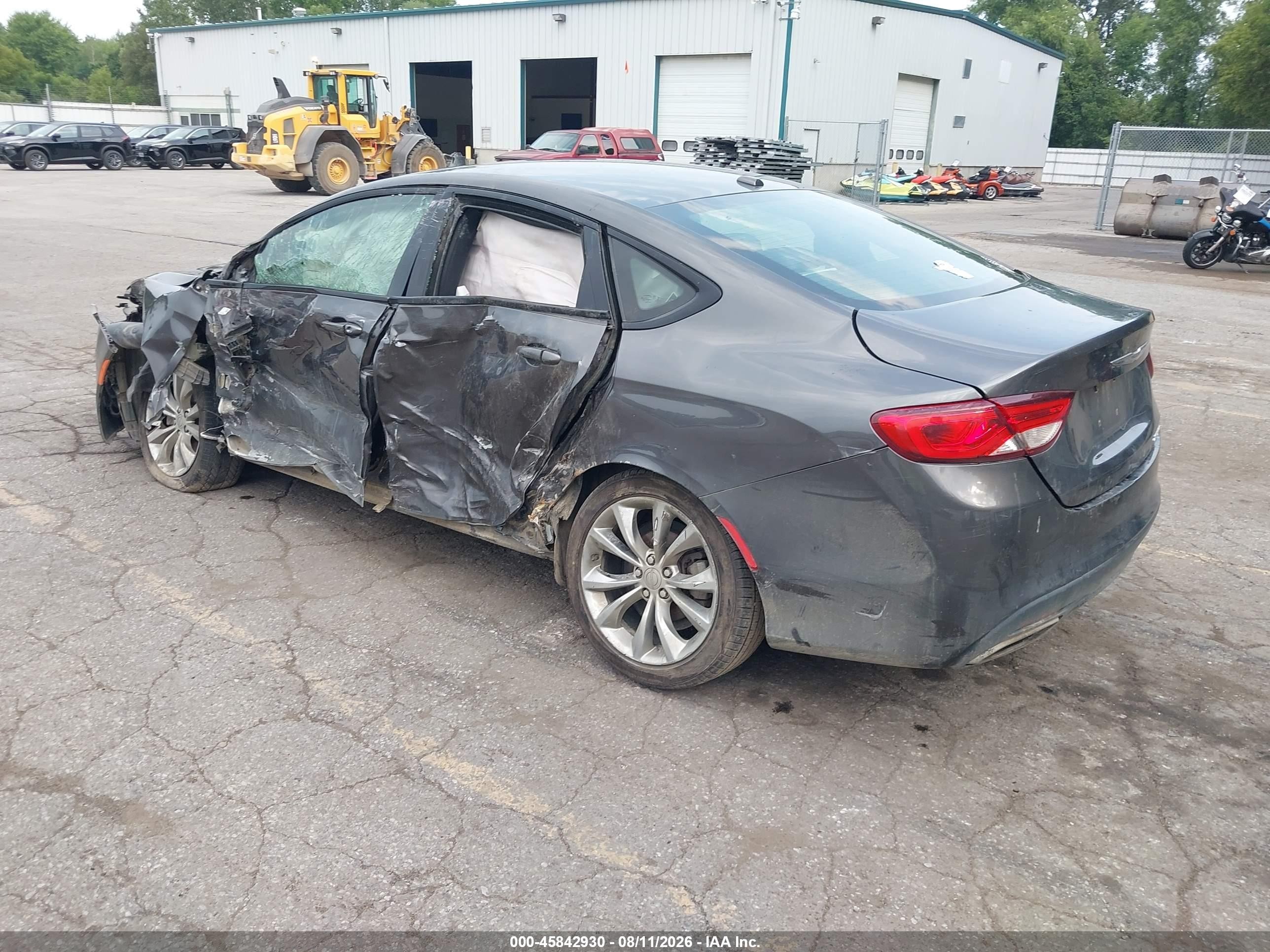 2015 Chrysler 200 S Gray vin: 1C3CCCBB8FN727228