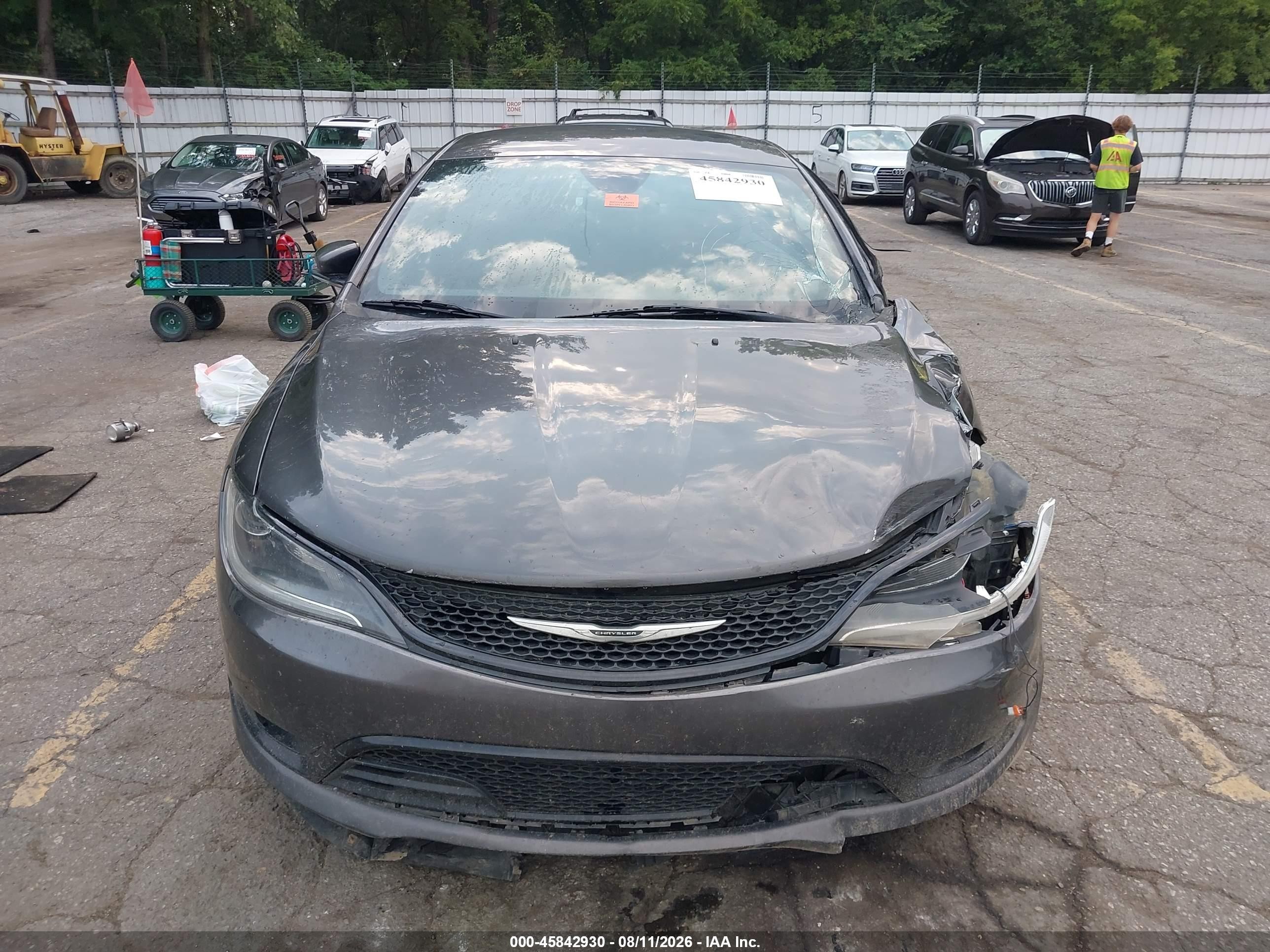2015 Chrysler 200 S Gray vin: 1C3CCCBB8FN727228