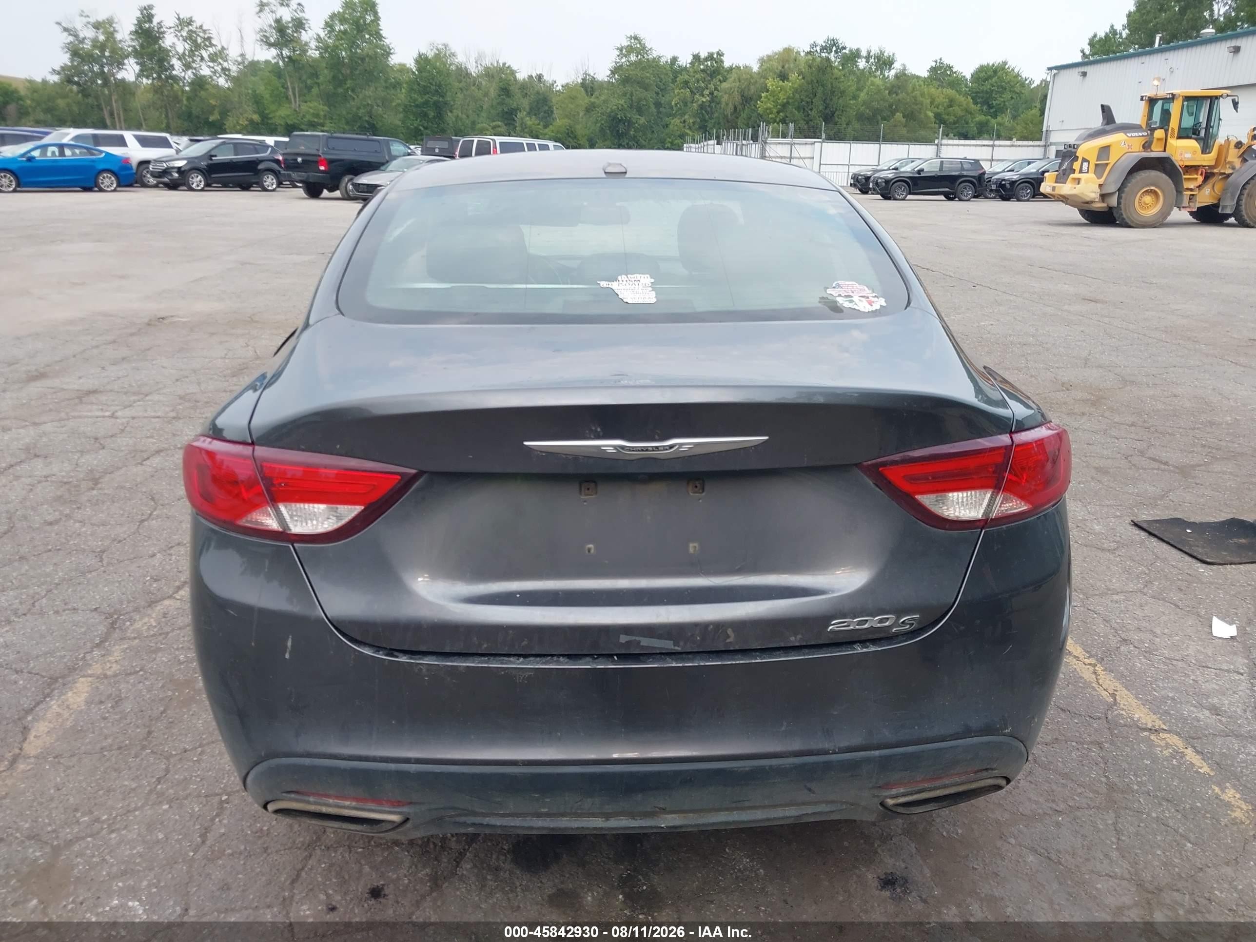 2015 Chrysler 200 S Gray vin: 1C3CCCBB8FN727228