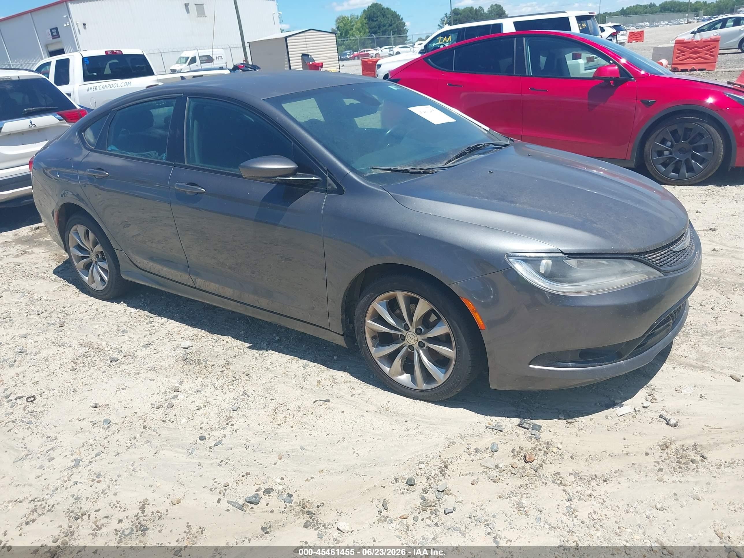 2015 Chrysler 200 S Gray vin: 1C3CCCBB9FN529547
