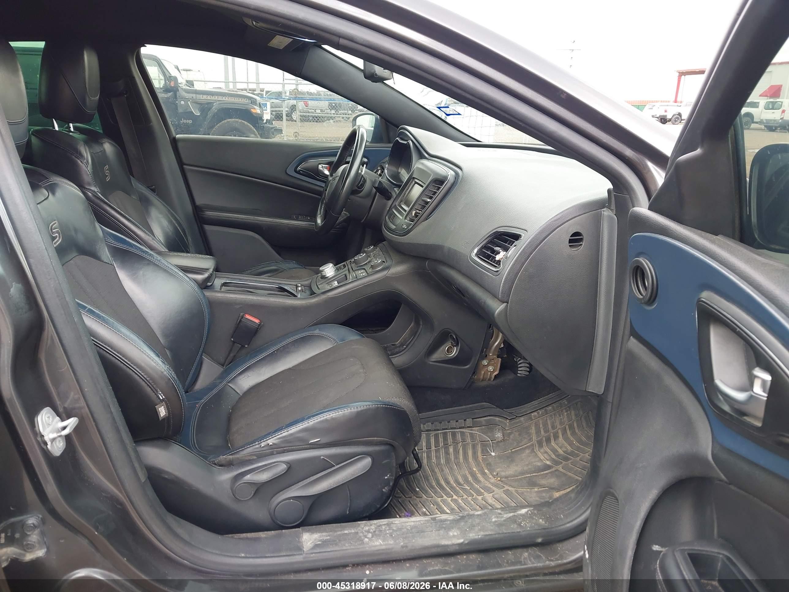 2015 Chrysler 200 S Gray vin: 1C3CCCBB9FN558949