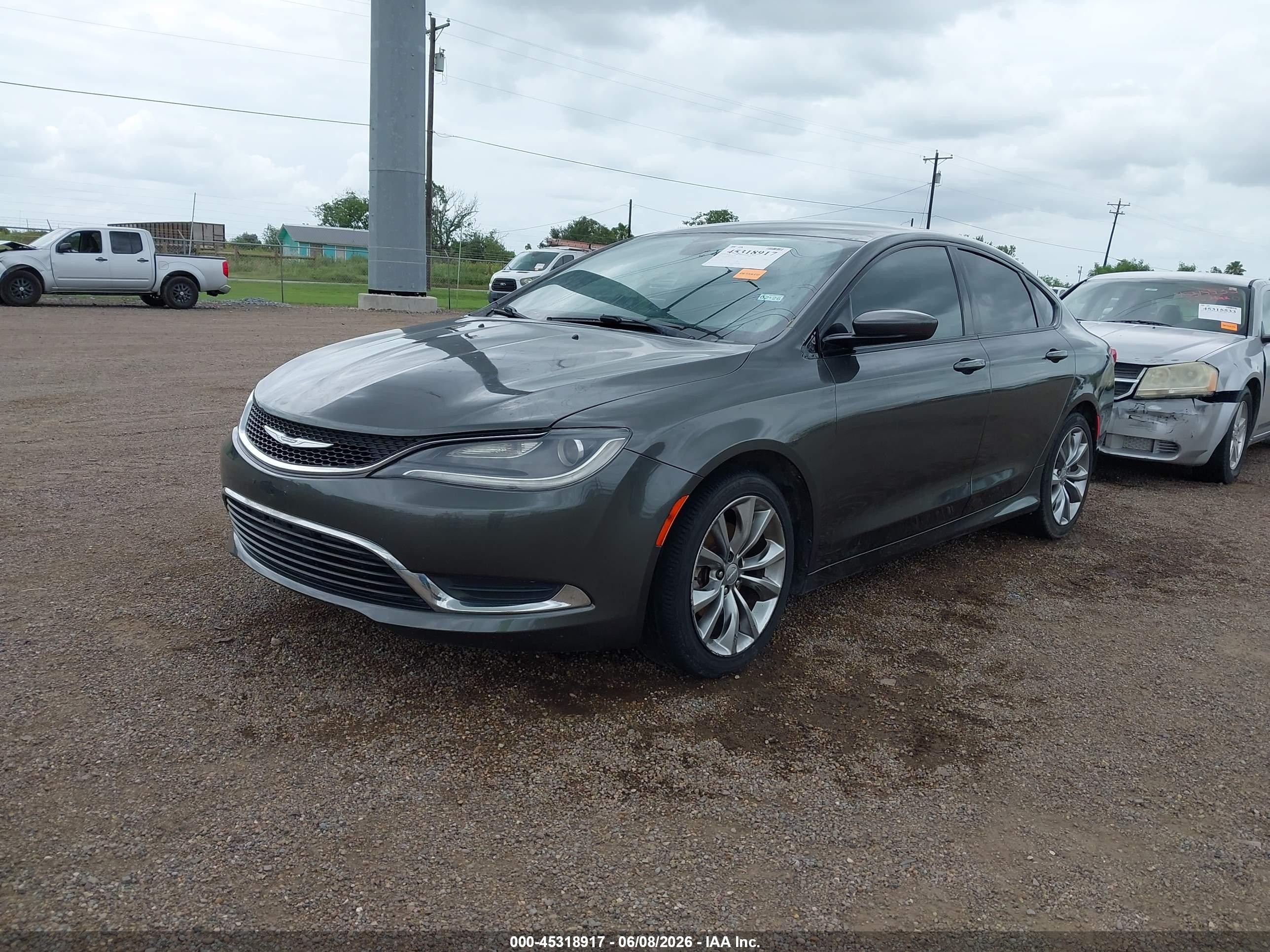 2015 Chrysler 200 S Gray vin: 1C3CCCBB9FN558949