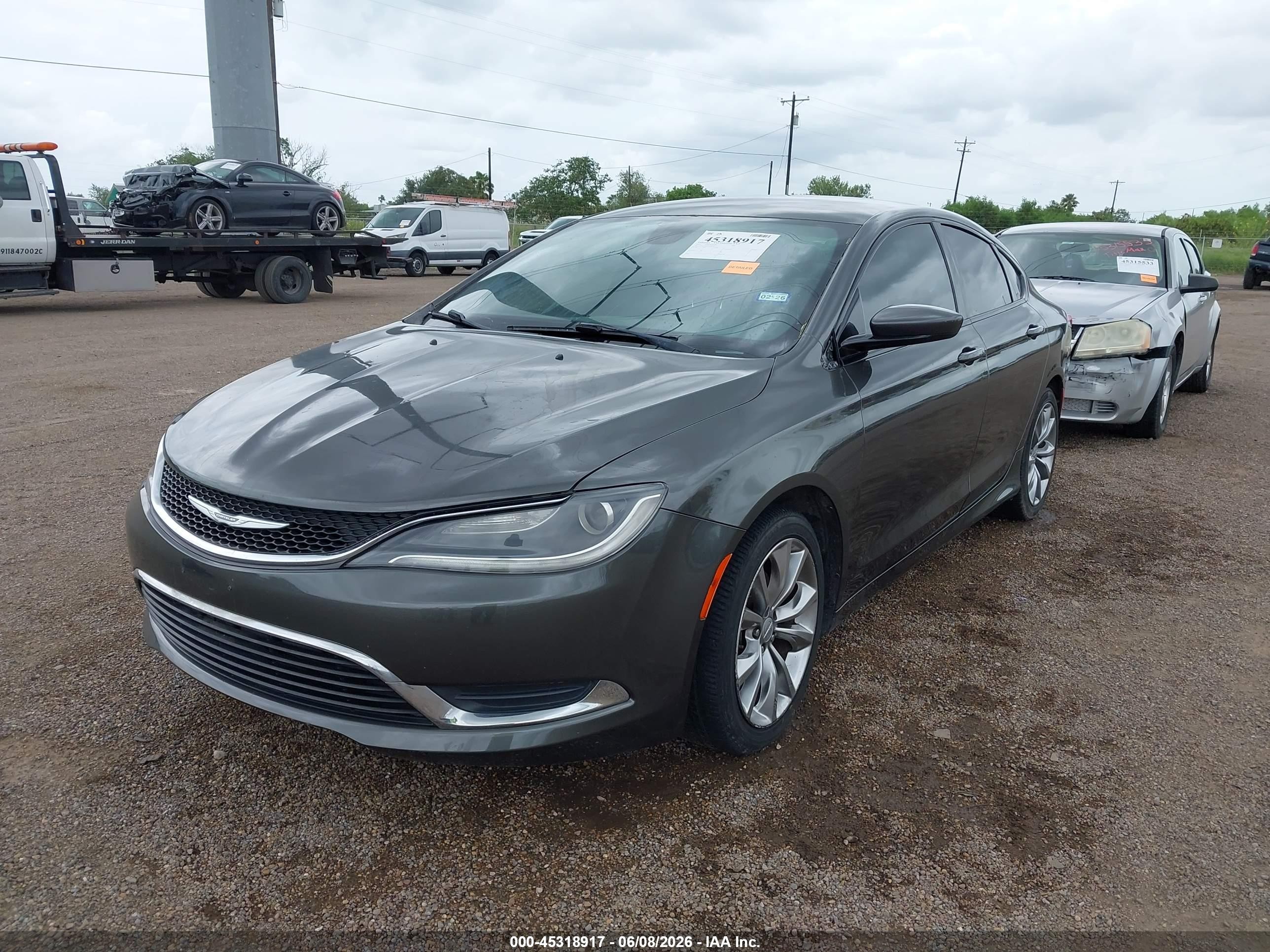 2015 Chrysler 200 S Gray vin: 1C3CCCBB9FN558949