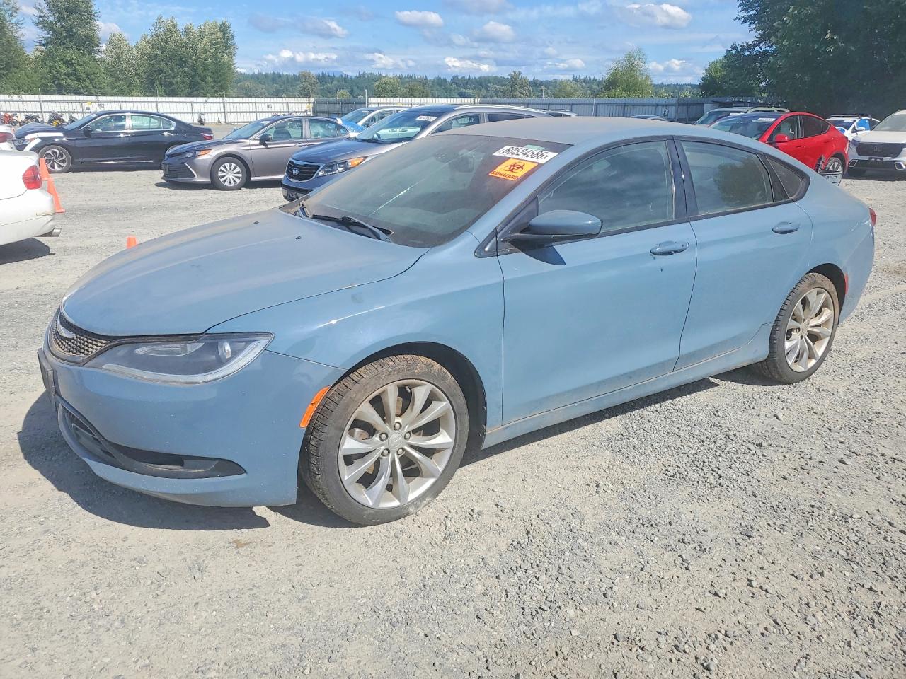 2015 Chrysler 200 S Синий vin: 1C3CCCBB9FN660736