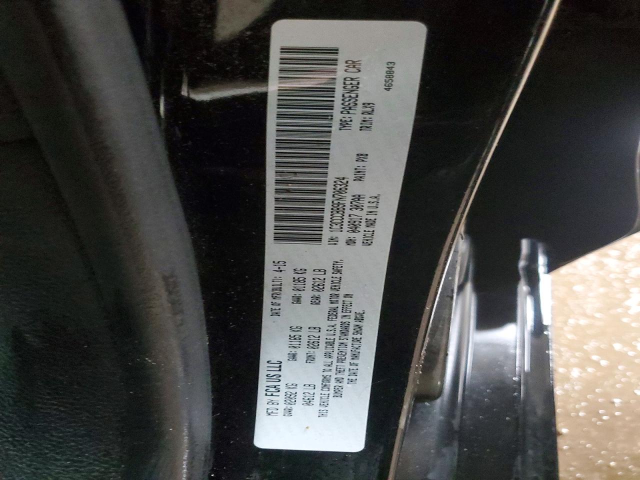 2015 Chrysler 200 S Black vin: 1C3CCCBB9FN706324