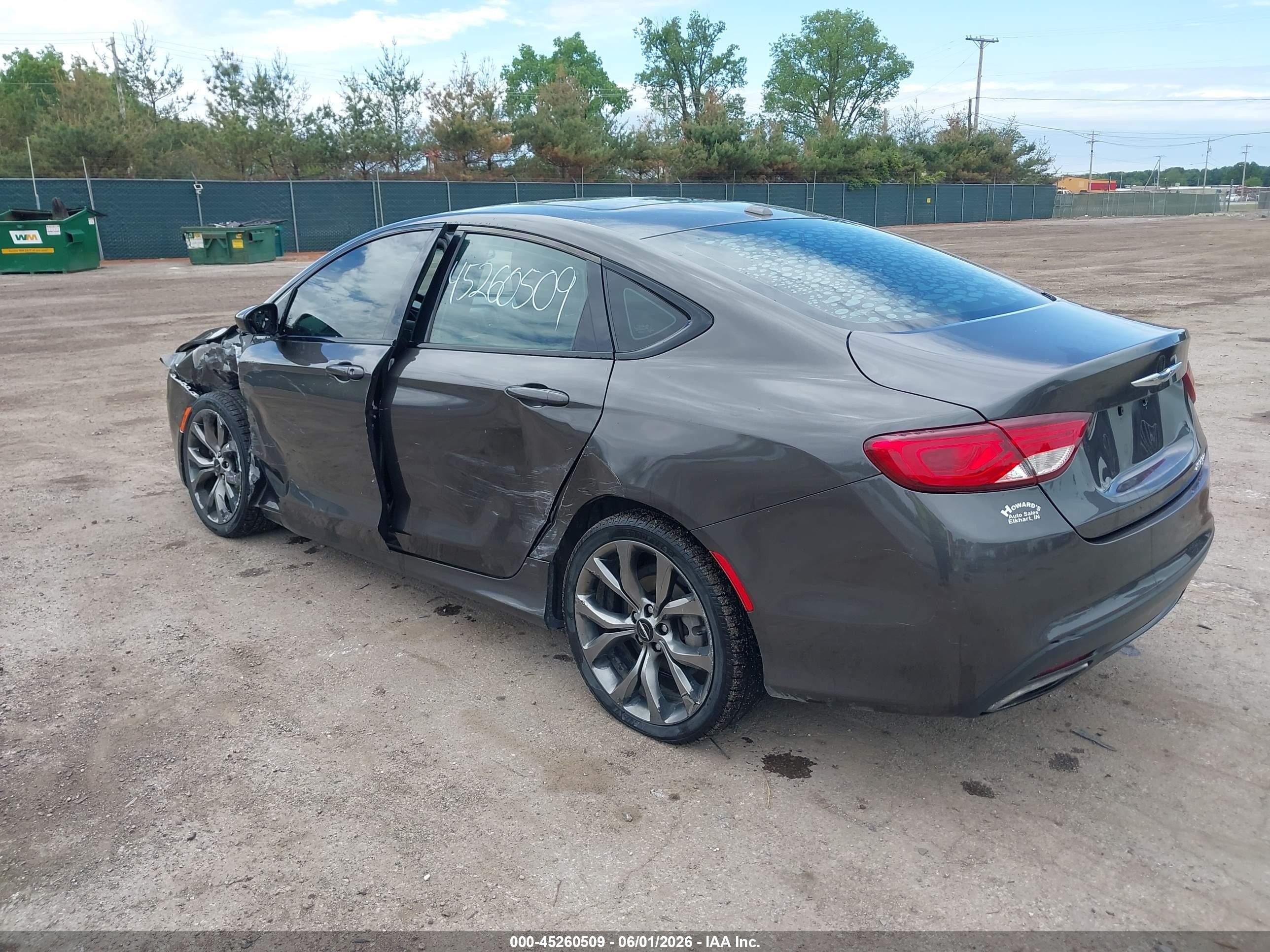2015 Chrysler 200 S Gray vin: 1C3CCCBBXFN550441