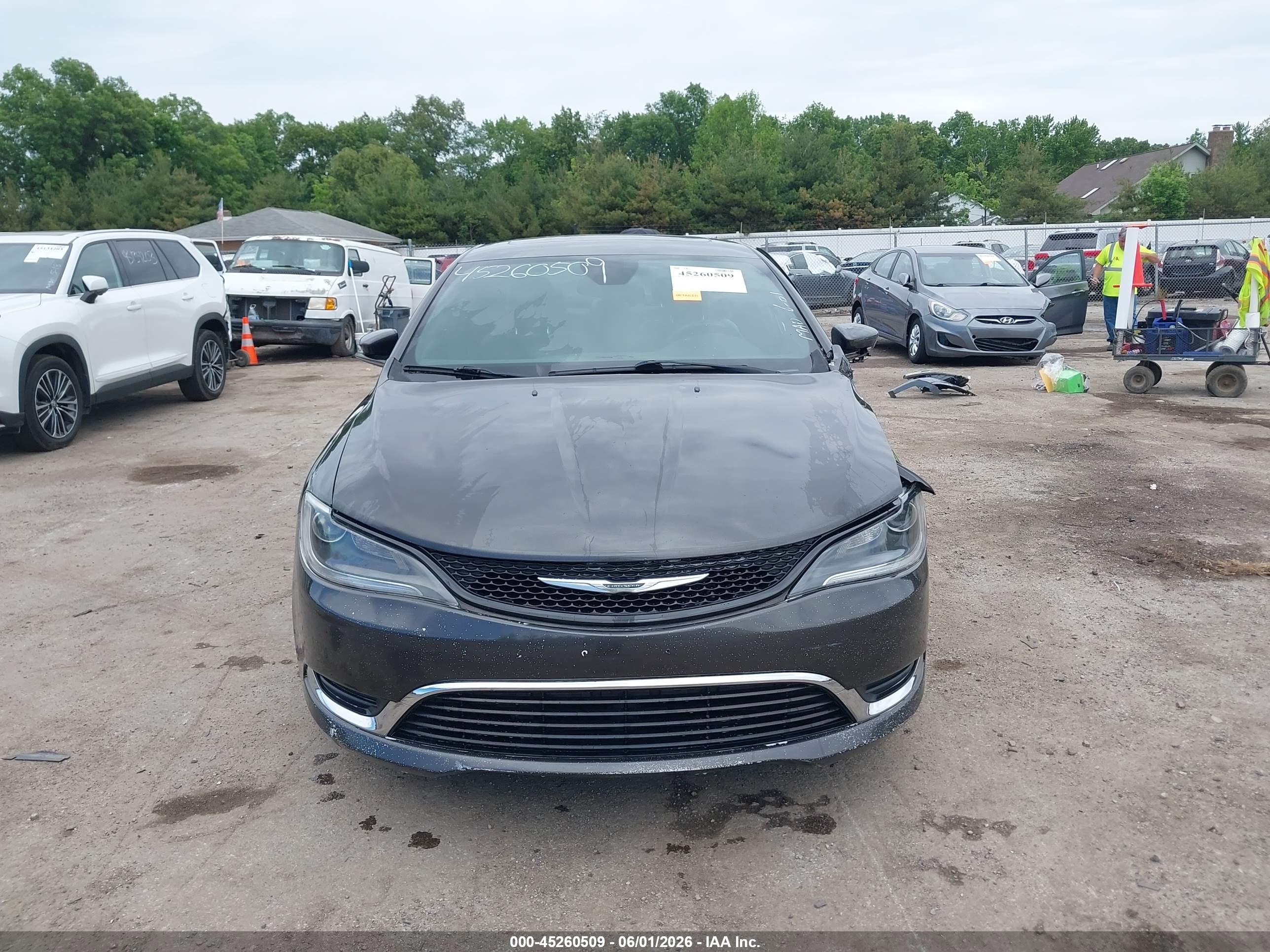 2015 Chrysler 200 S Gray vin: 1C3CCCBBXFN550441