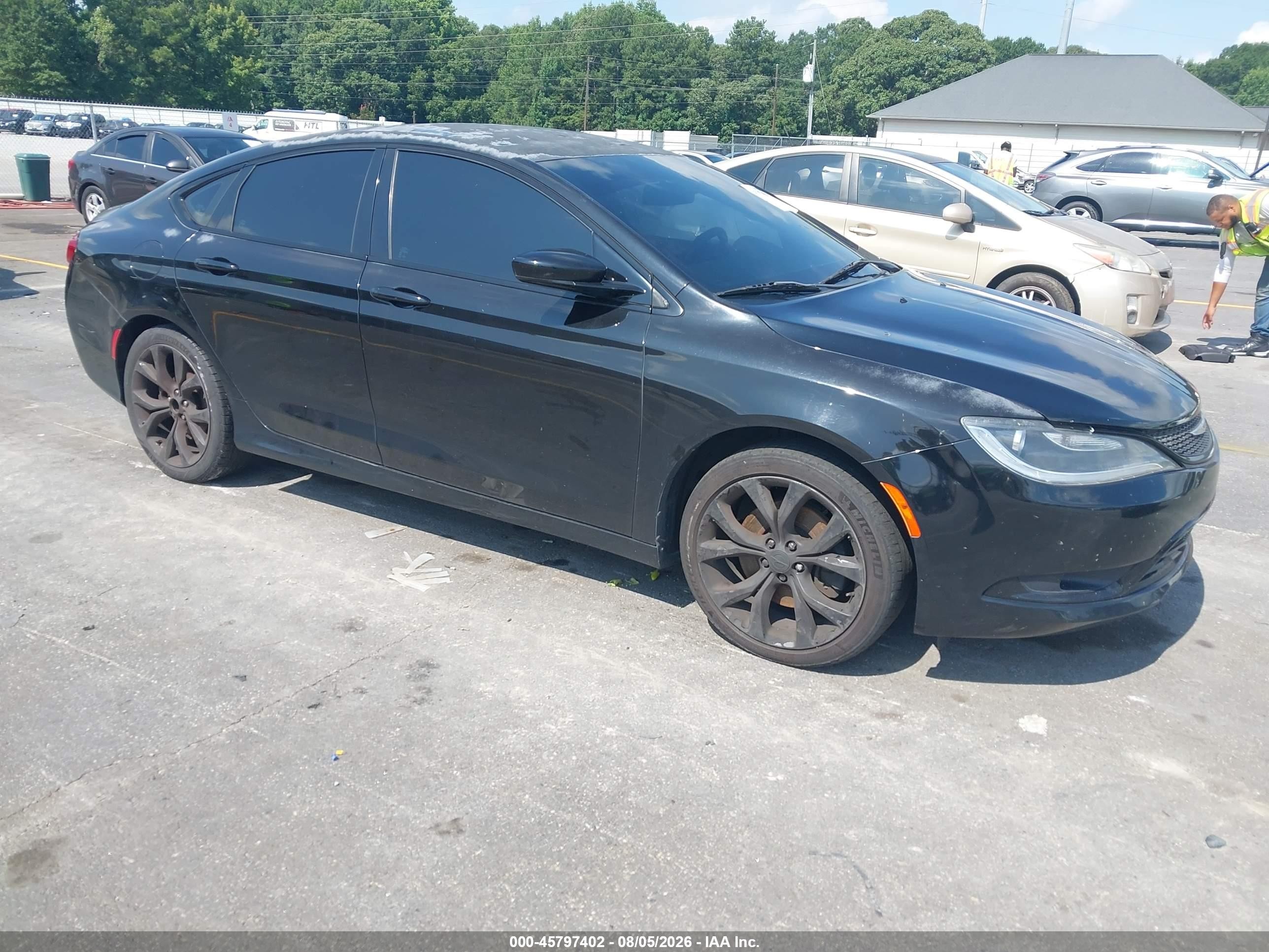 2015 Chrysler 200 S Черный vin: 1C3CCCBBXFN564596