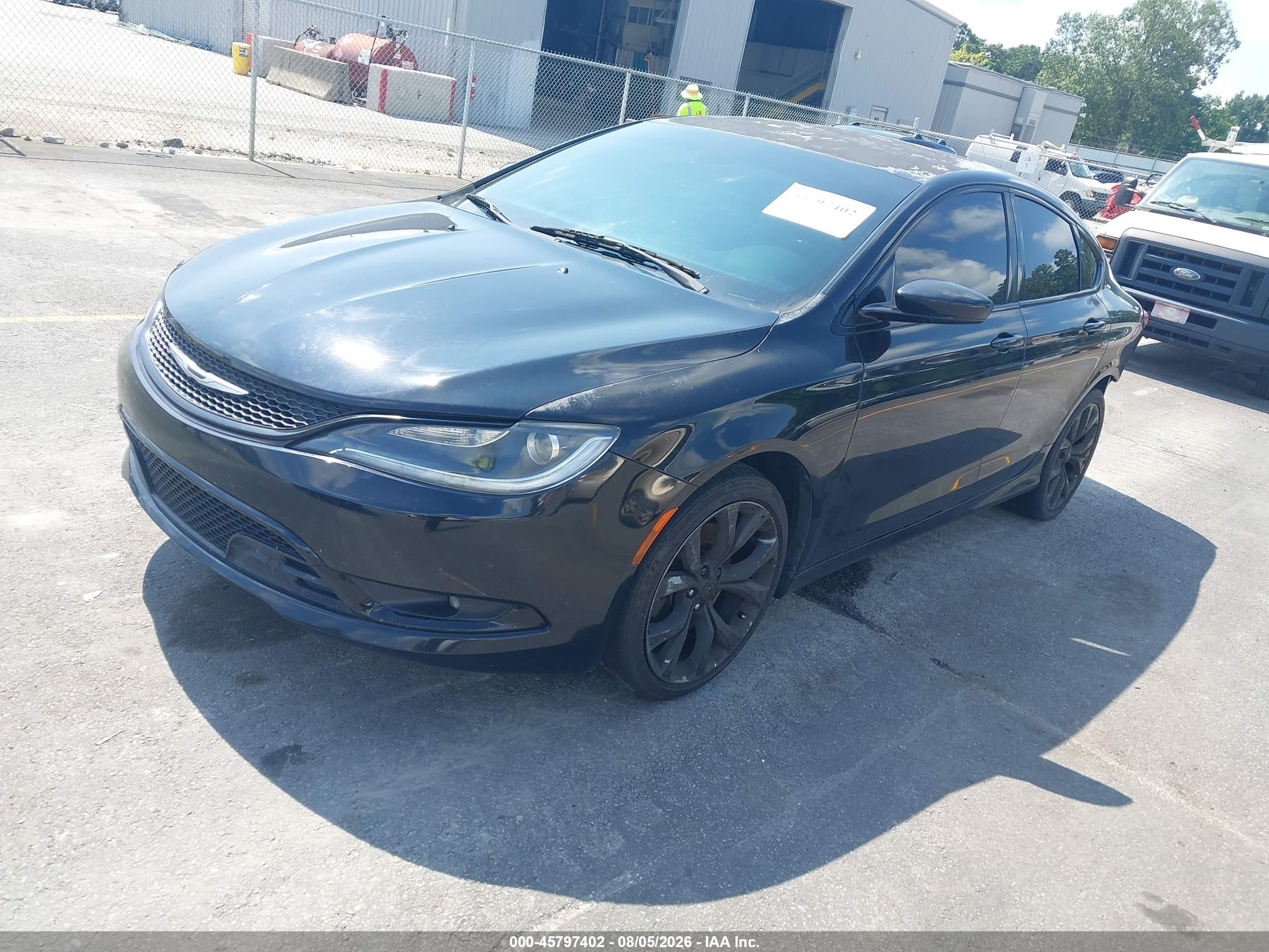 2015 Chrysler 200 S Black vin: 1C3CCCBBXFN564596