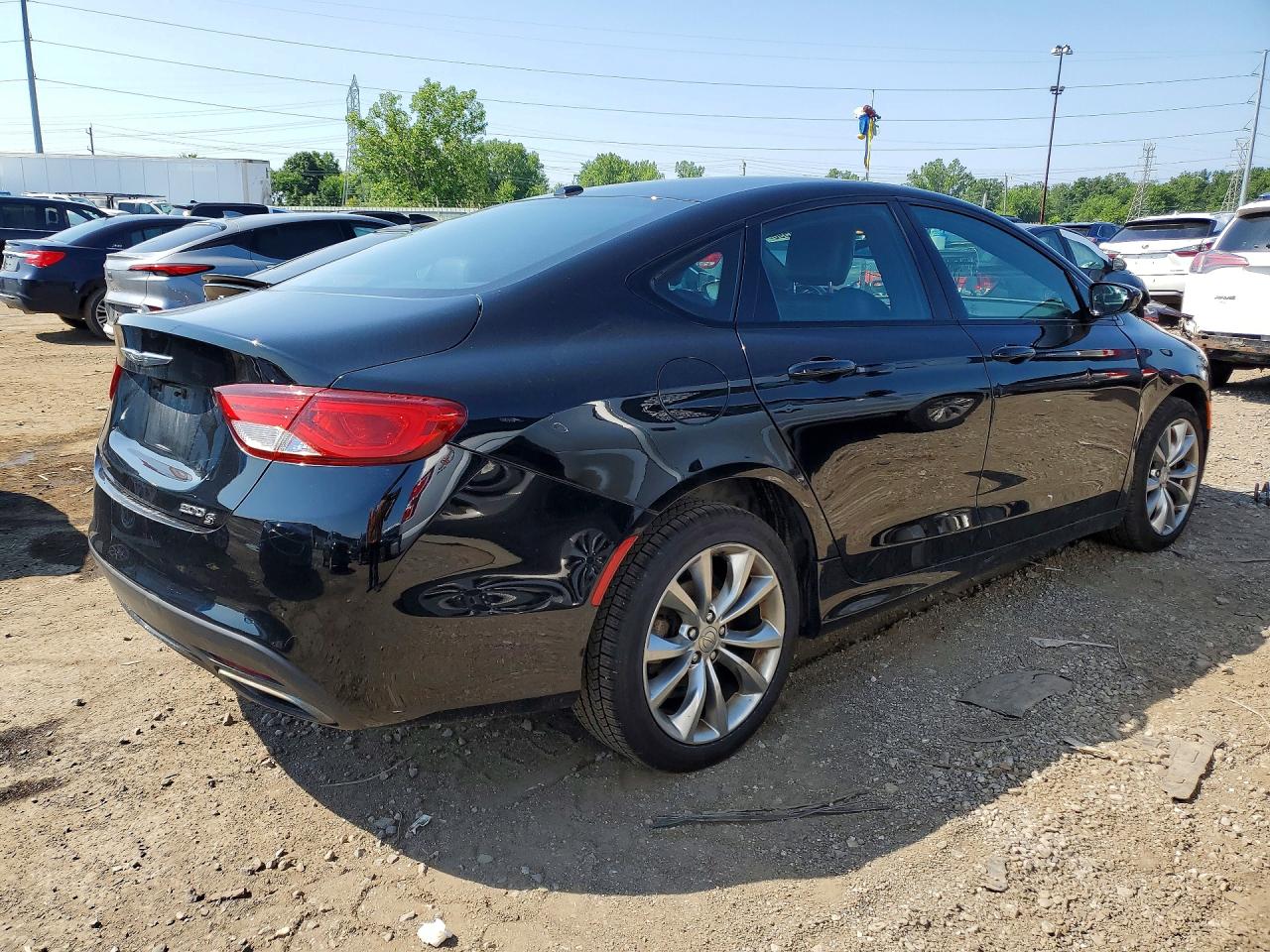 2015 Chrysler 200 S Black vin: 1C3CCCBBXFN620634