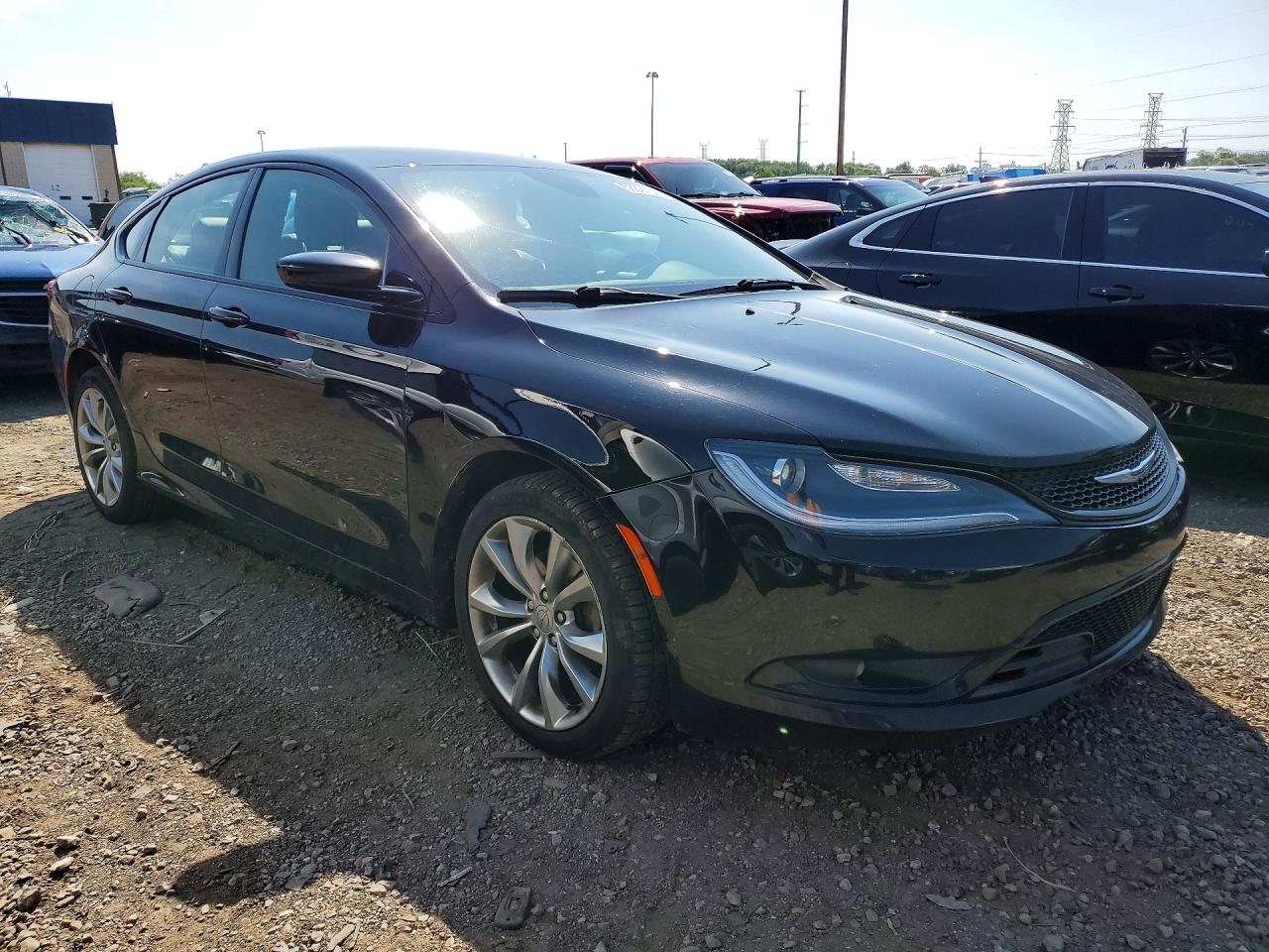 2015 Chrysler 200 S Black vin: 1C3CCCBBXFN620634