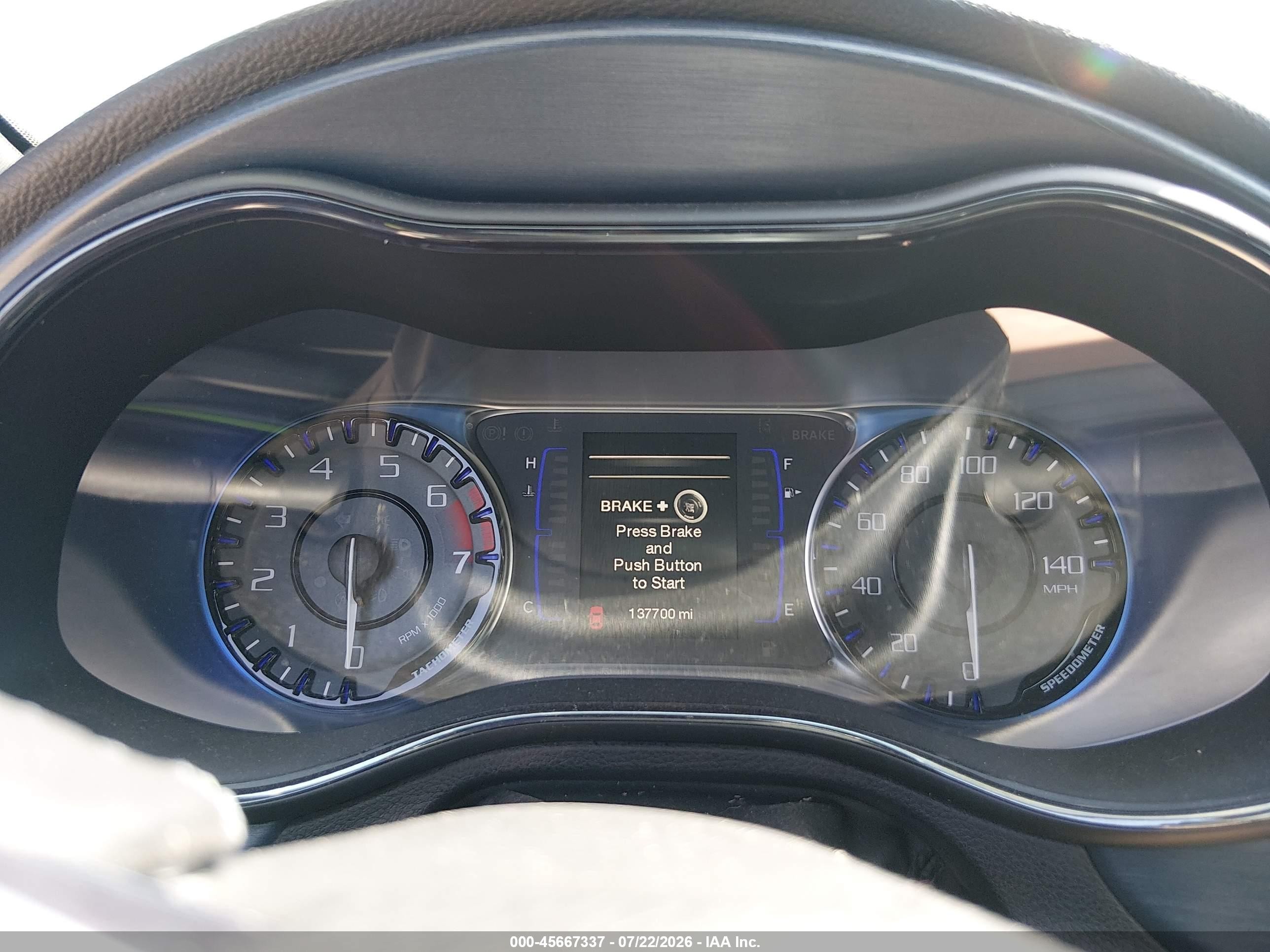 2015 Chrysler 200 S Blue vin: 1C3CCCBBXFN660678
